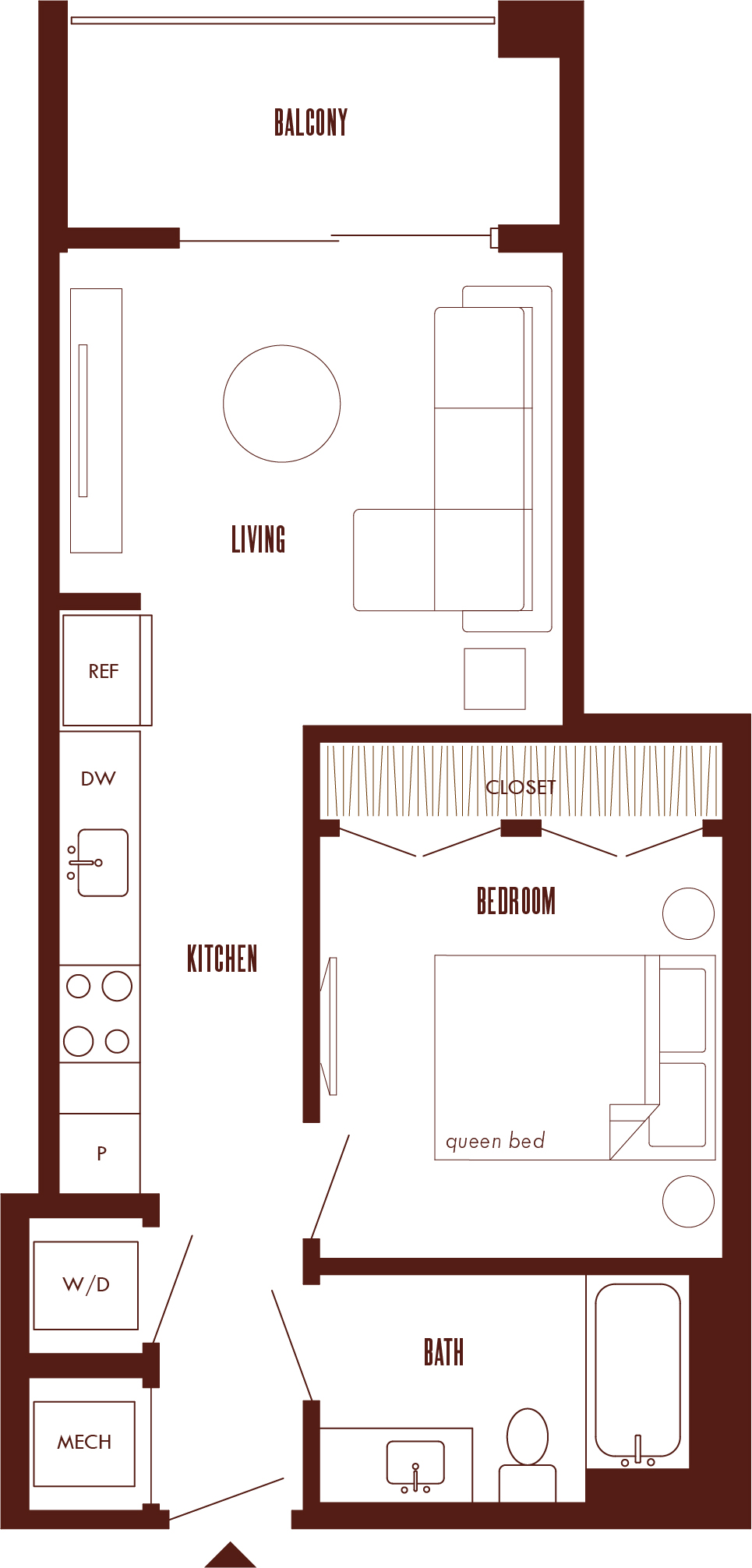 Floor Plan Image of Apartment Apt 25K