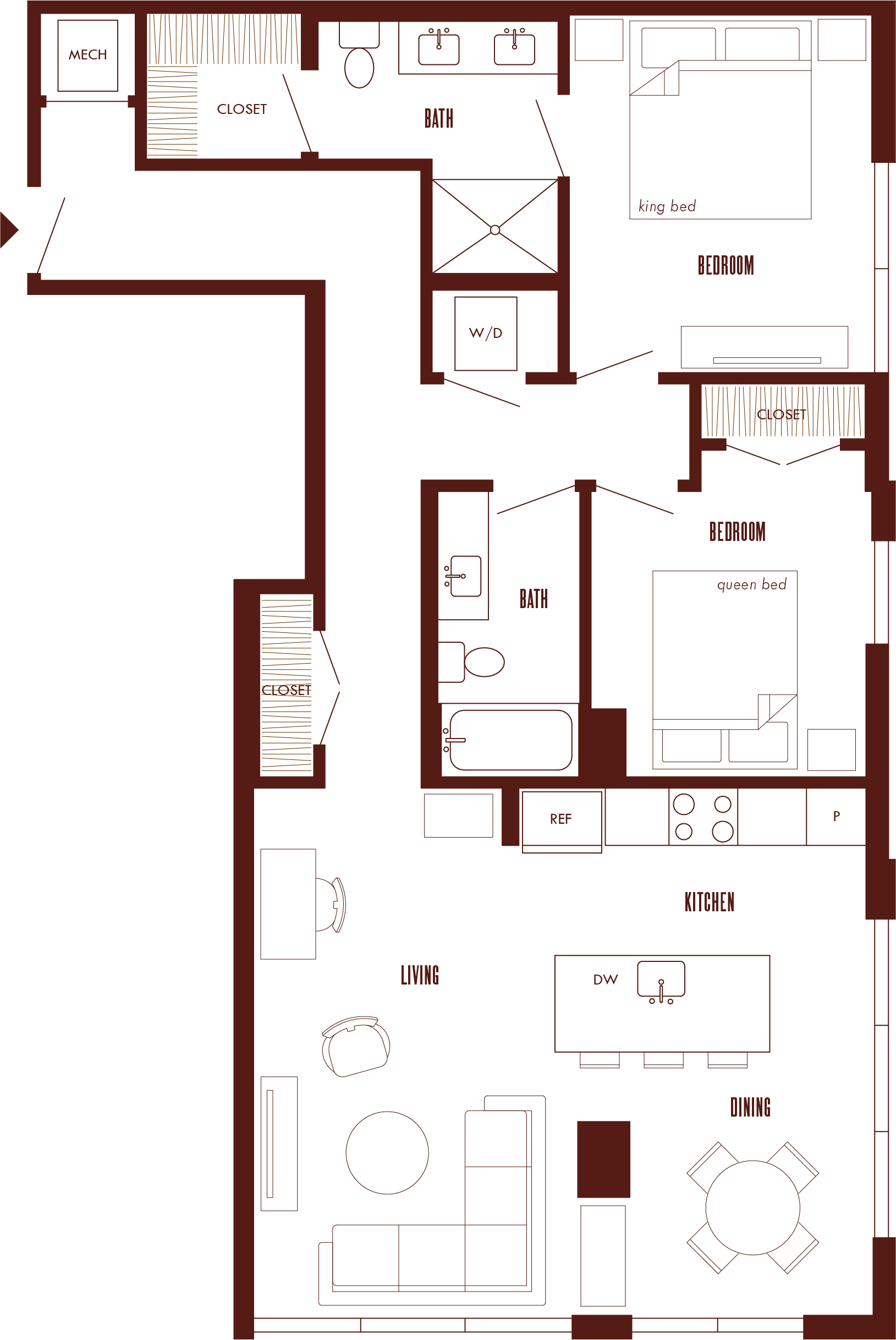 Floor Plan Image of Apartment Apt 