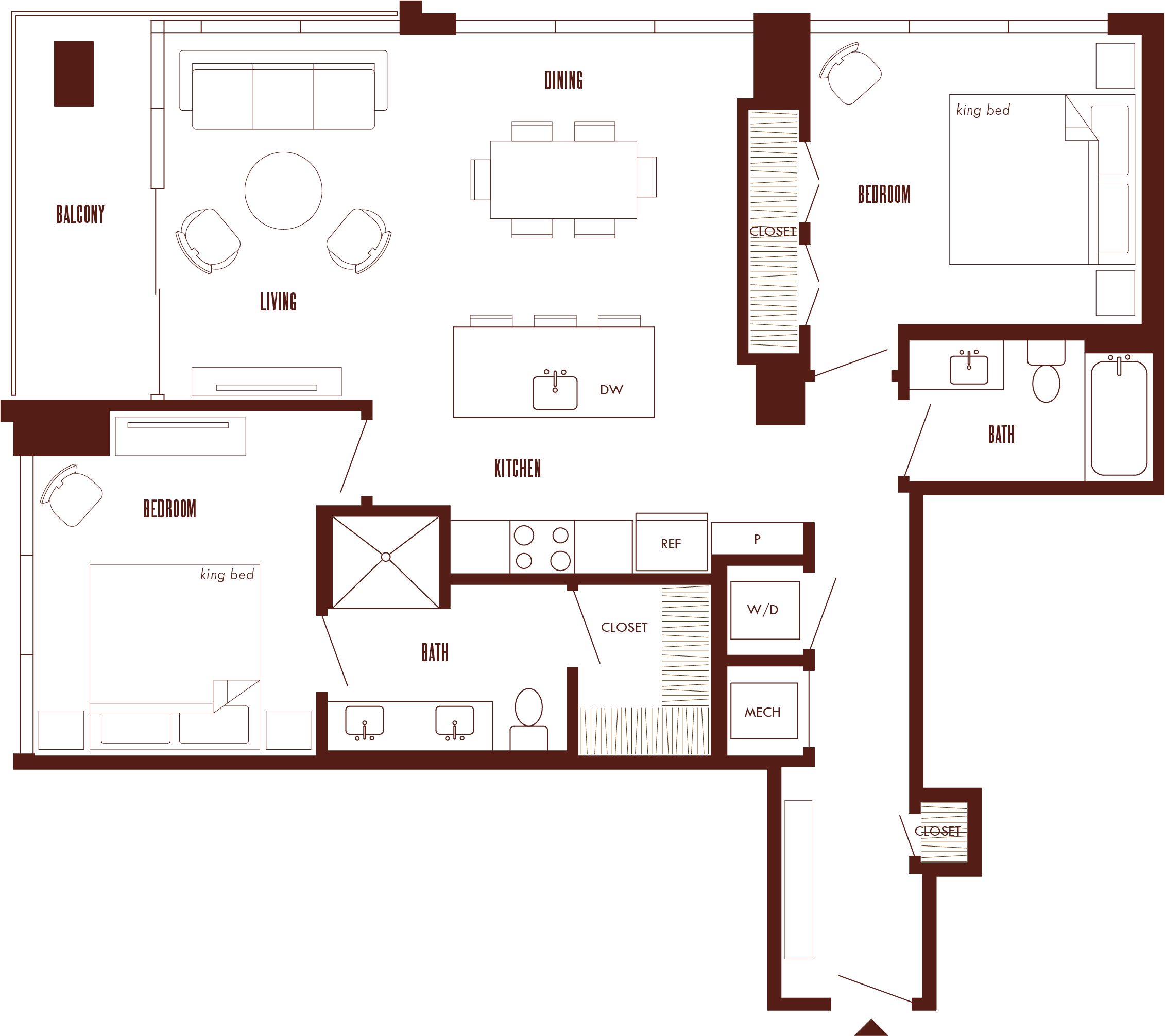 Floor Plan Image of Apartment Apt 29F