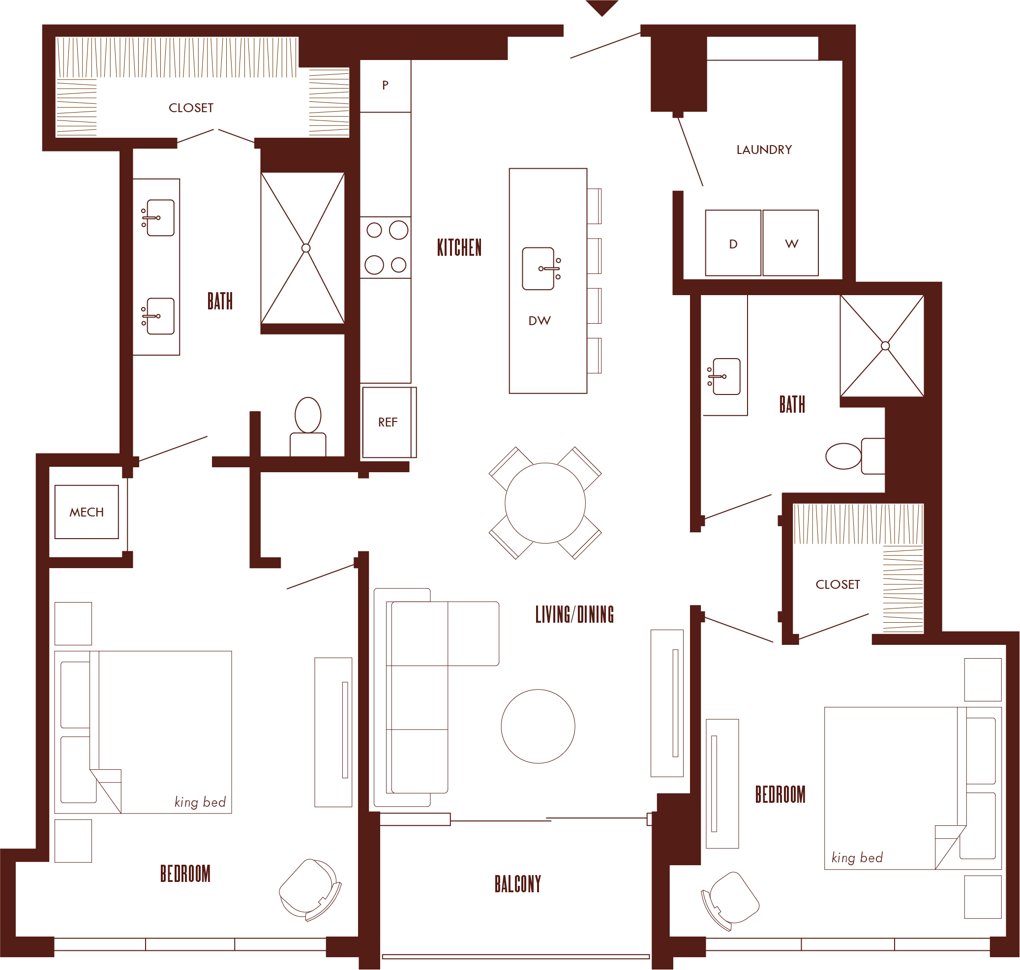 Floor Plan Image of Apartment Apt 30M