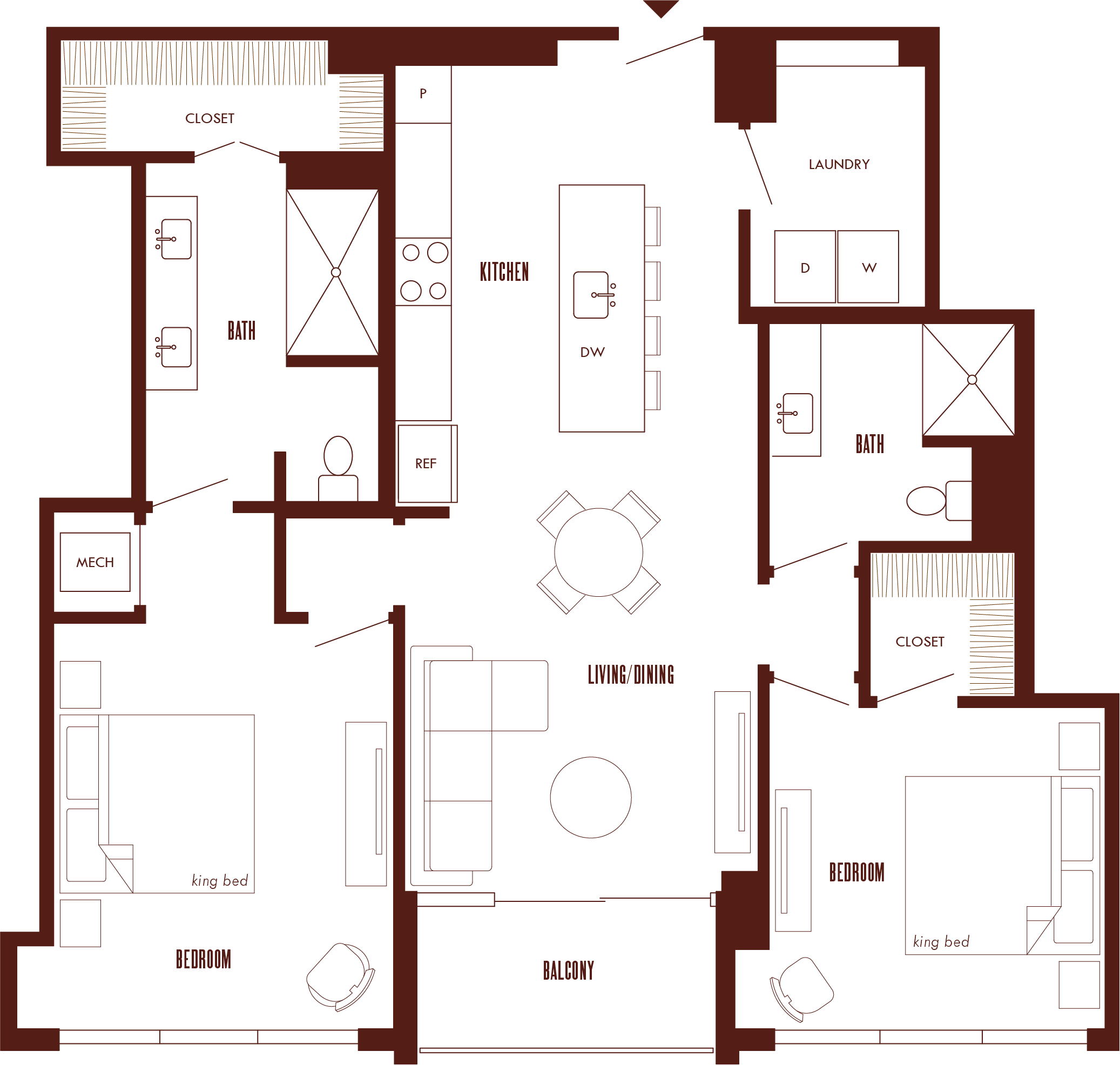 Floor Plan Image of Apartment Apt 