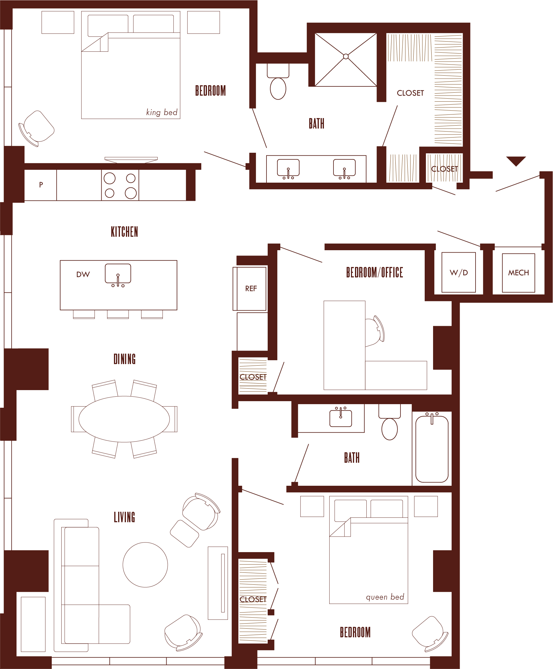 Floor Plan Image of Apartment Apt 27A