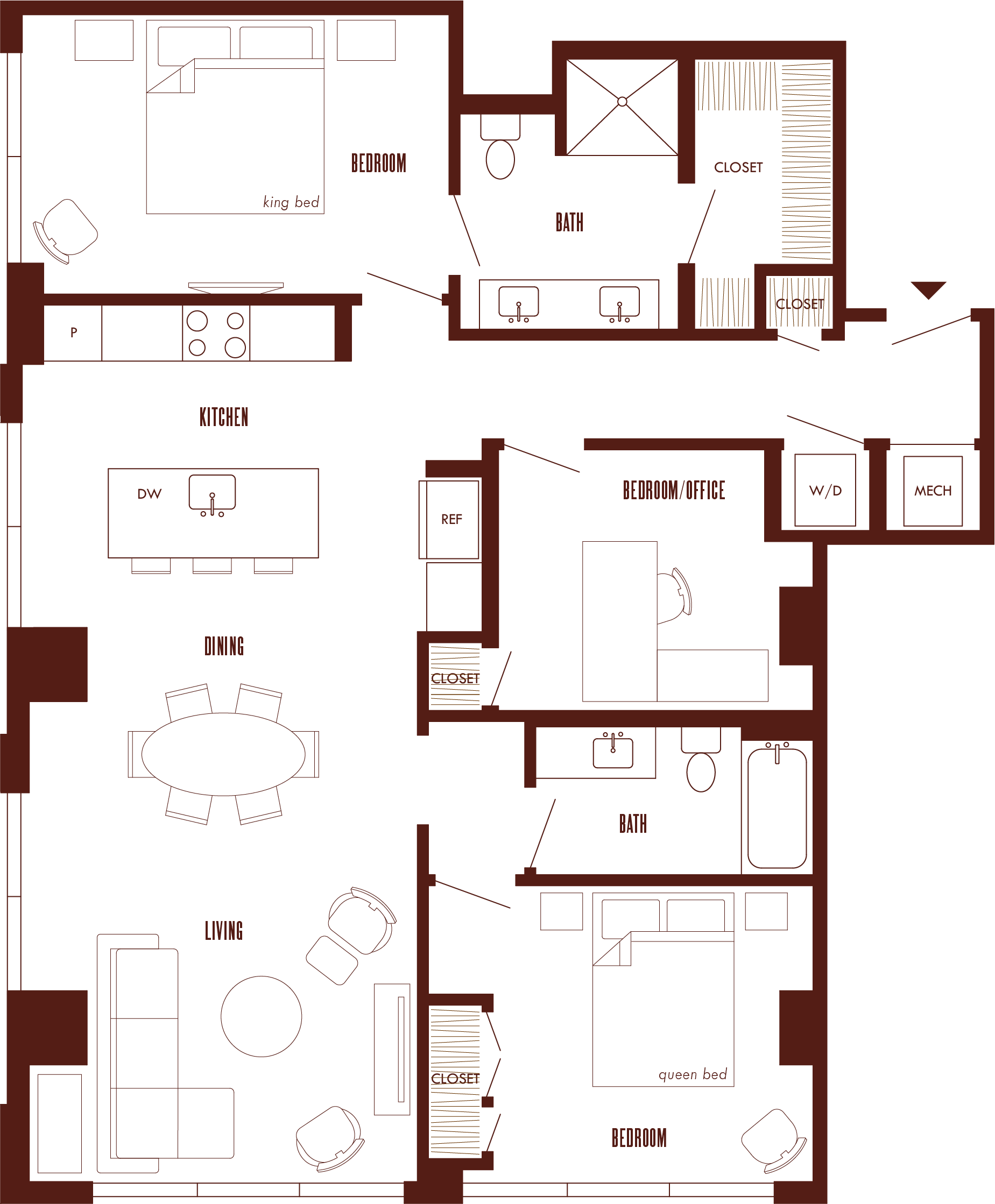 Floor Plan Image of Apartment Apt 