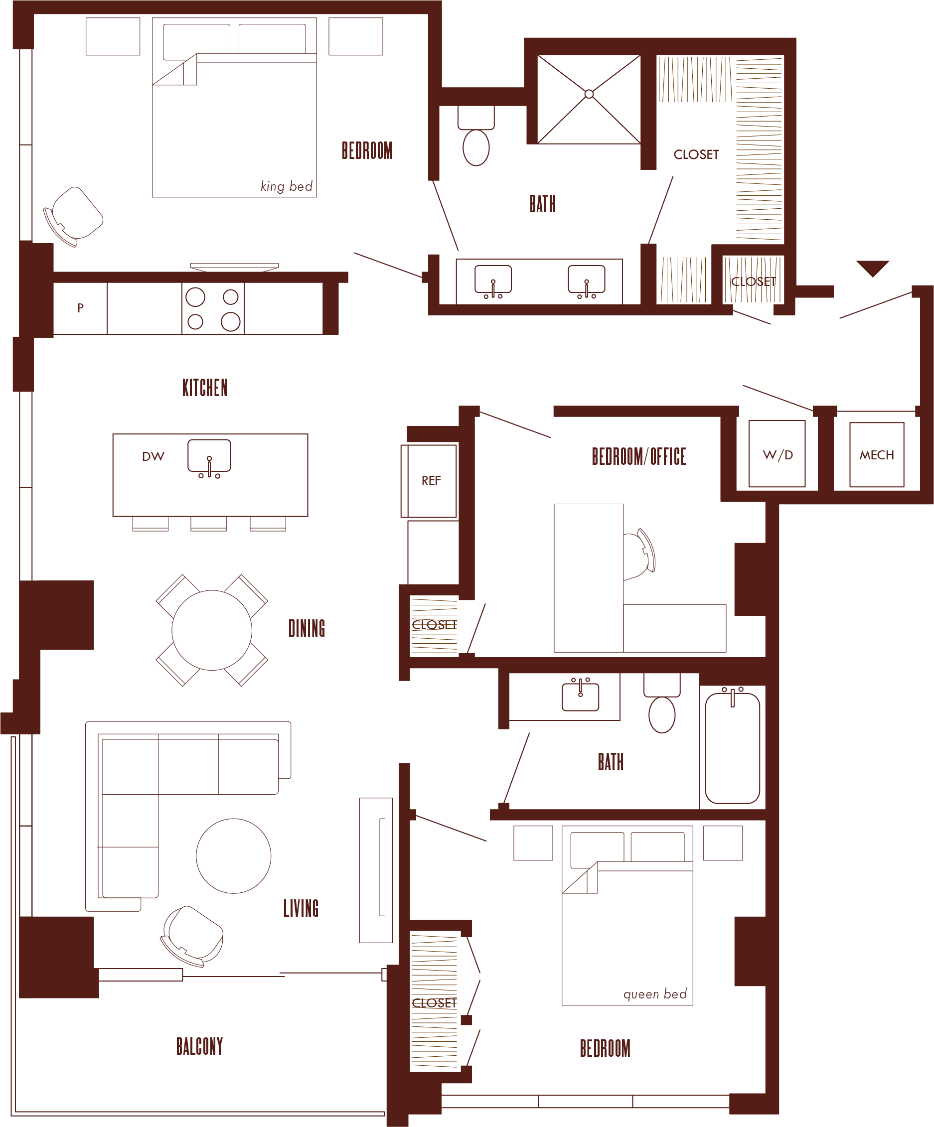 Floor Plan Image of Apartment Apt 