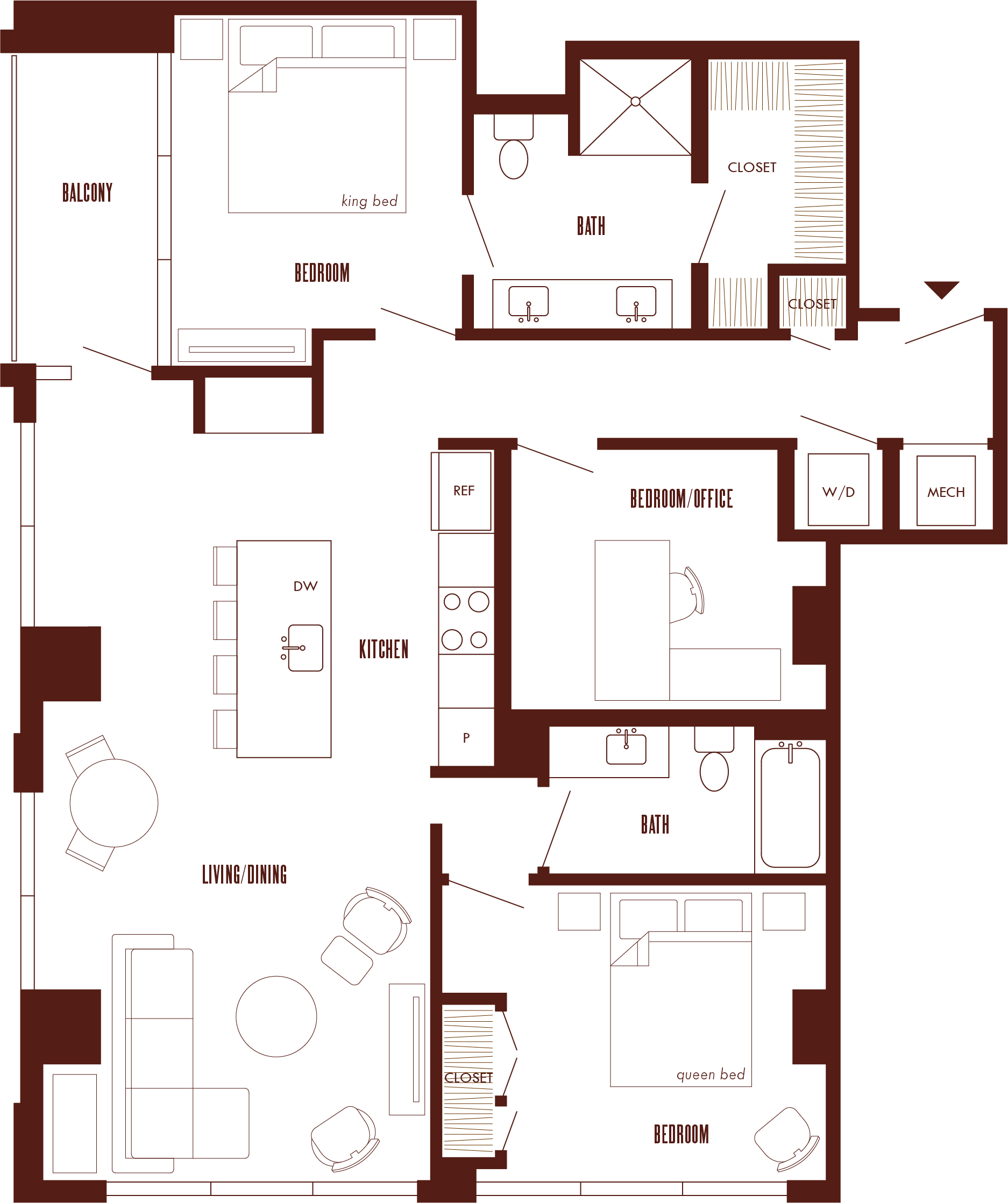 Floor Plan Image of Apartment Apt 13A