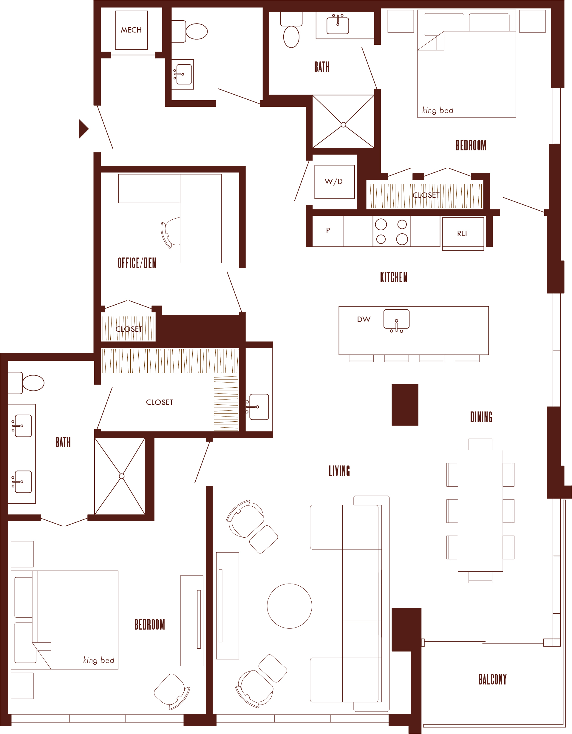 Floor Plan Image of Apartment Apt 