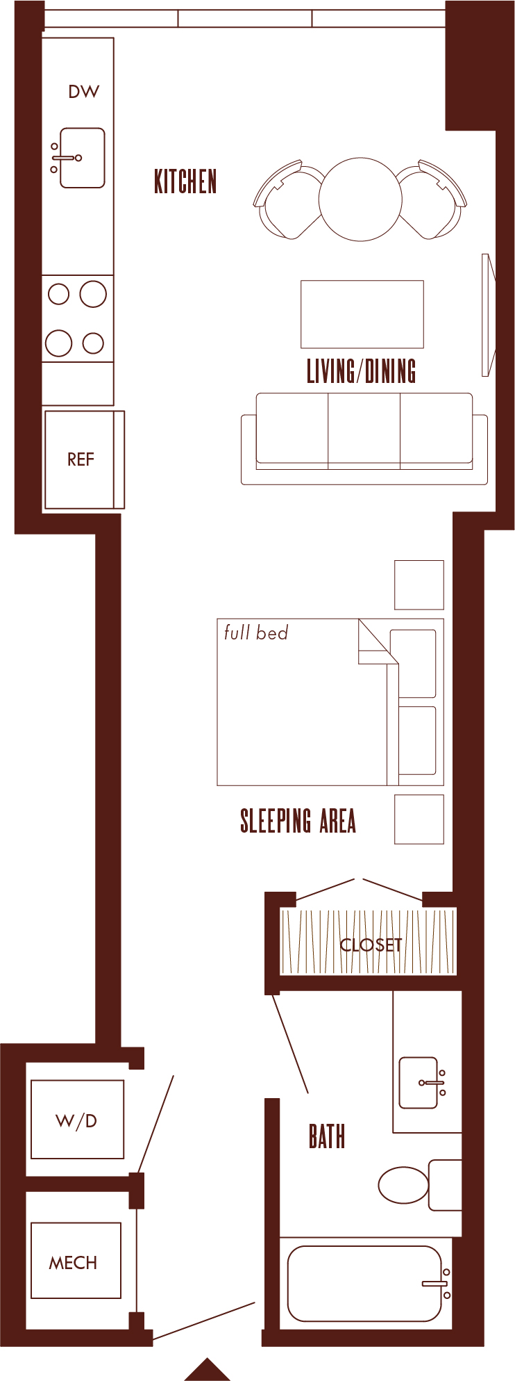 Floor Plan Image of Apartment Apt 16J