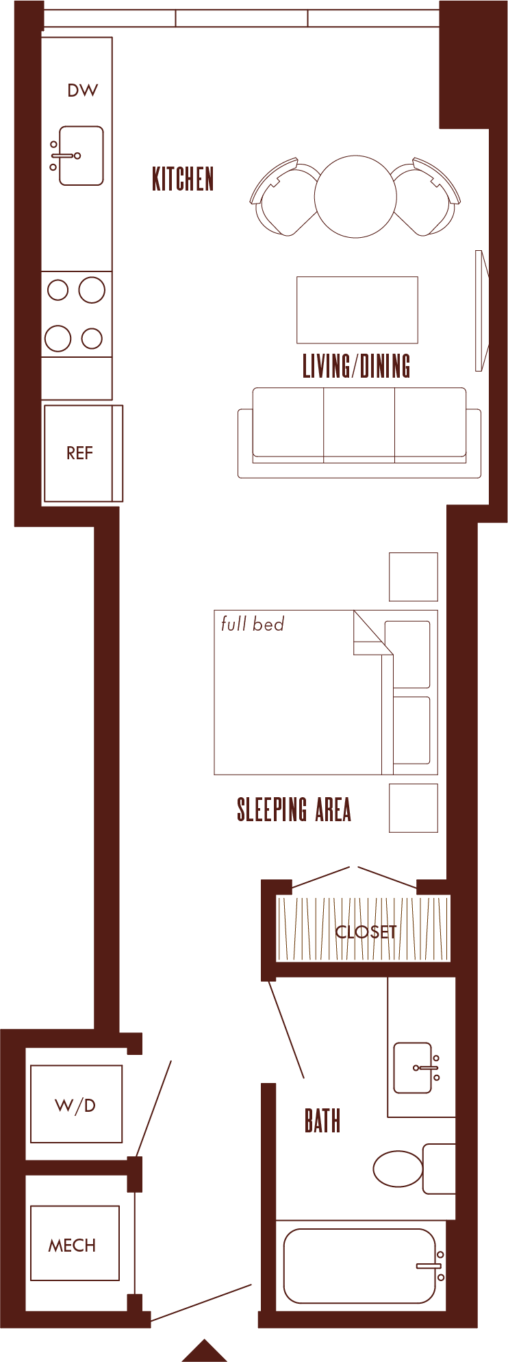 Floor Plan Image of Apartment Apt 15J