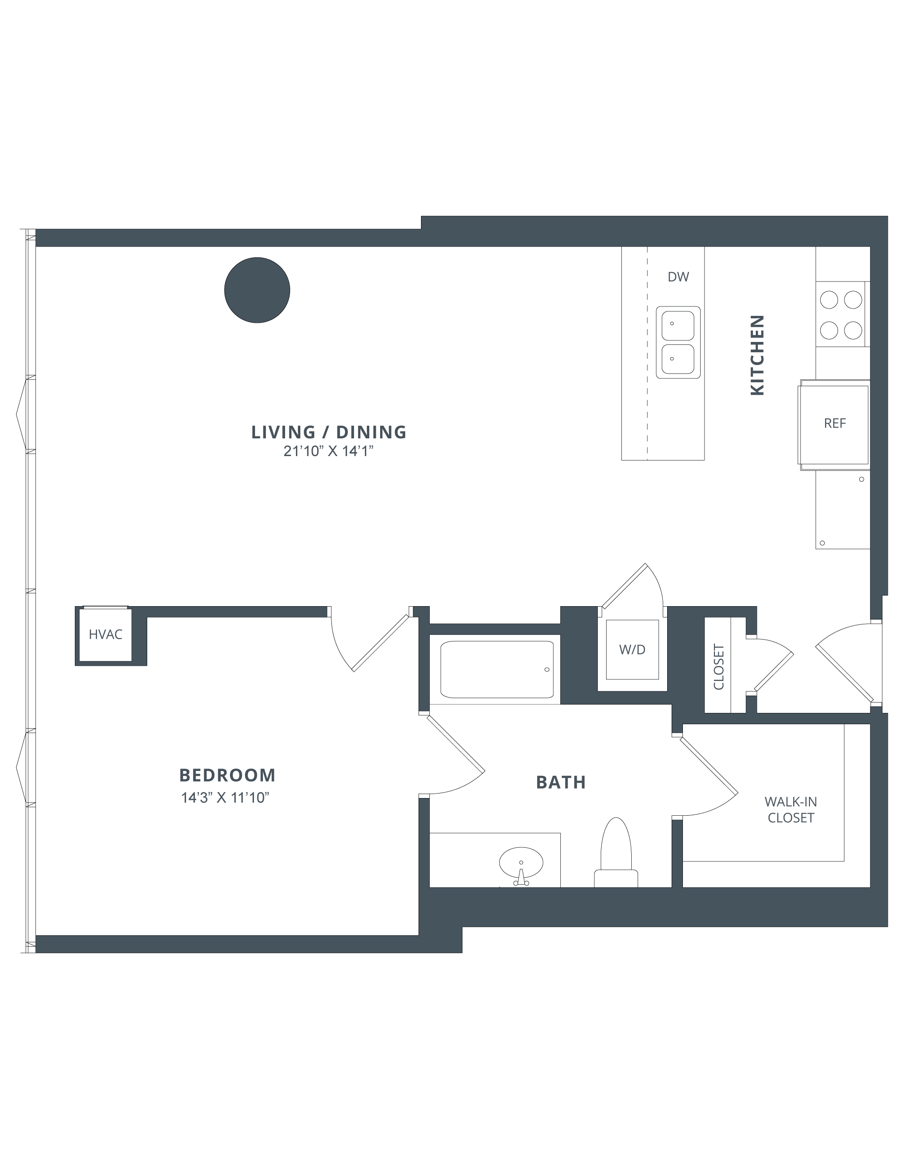 Apartment 0710 floorplan