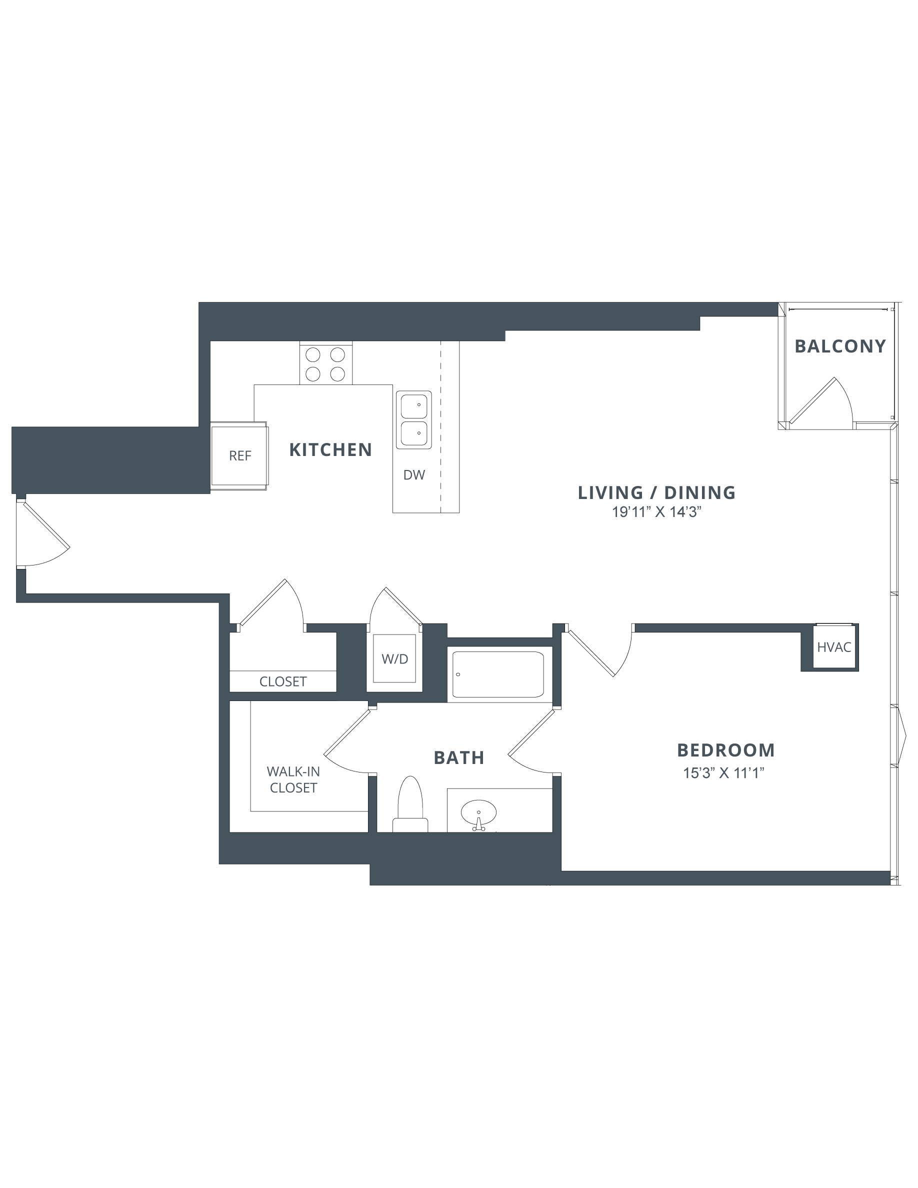 Apartment 2409 floorplan