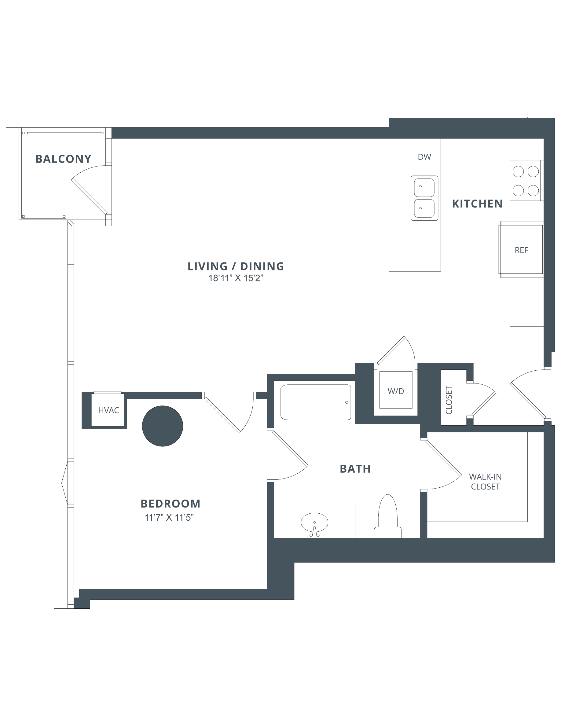 Apartment 1306 floorplan