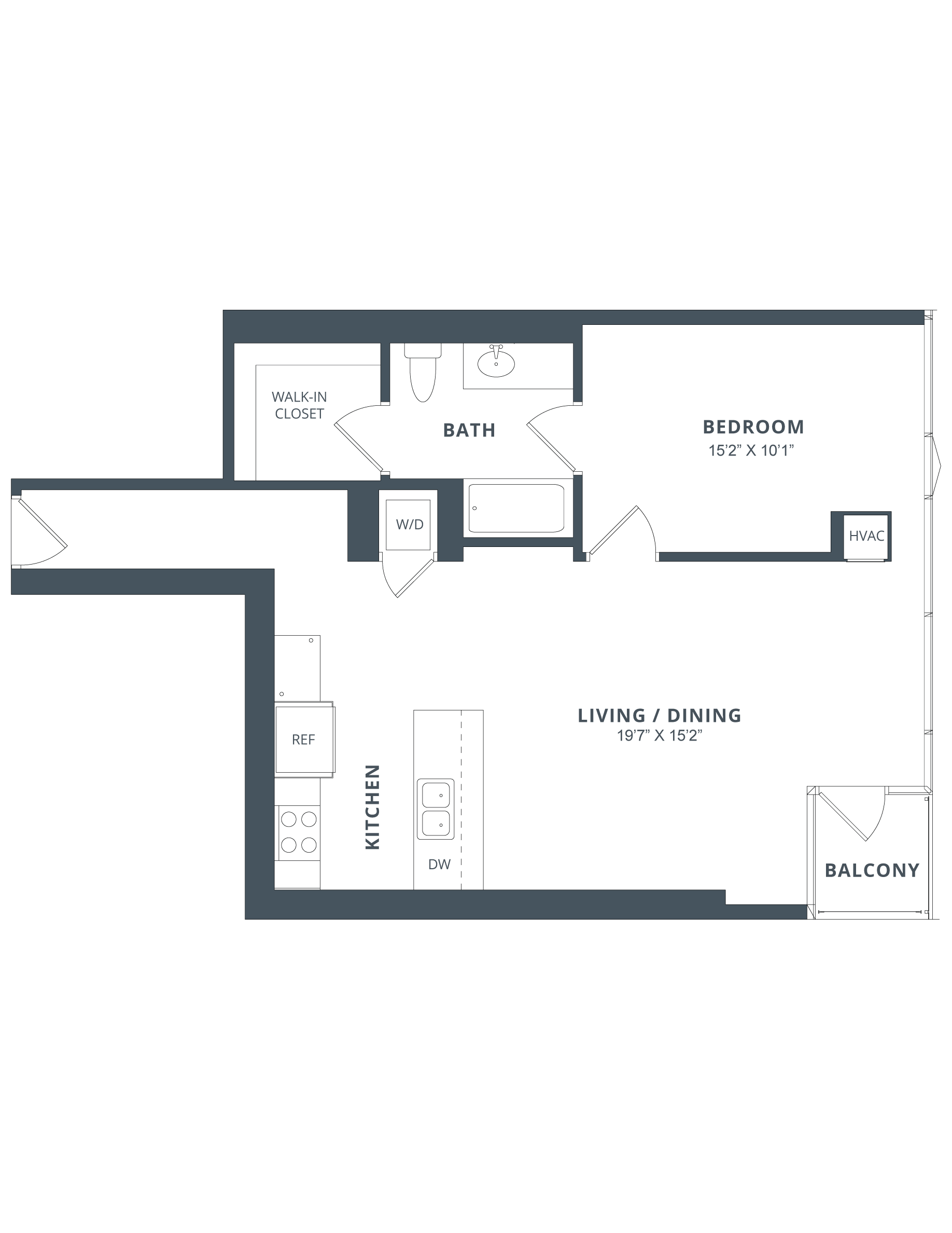 Apartment 2303 floorplan