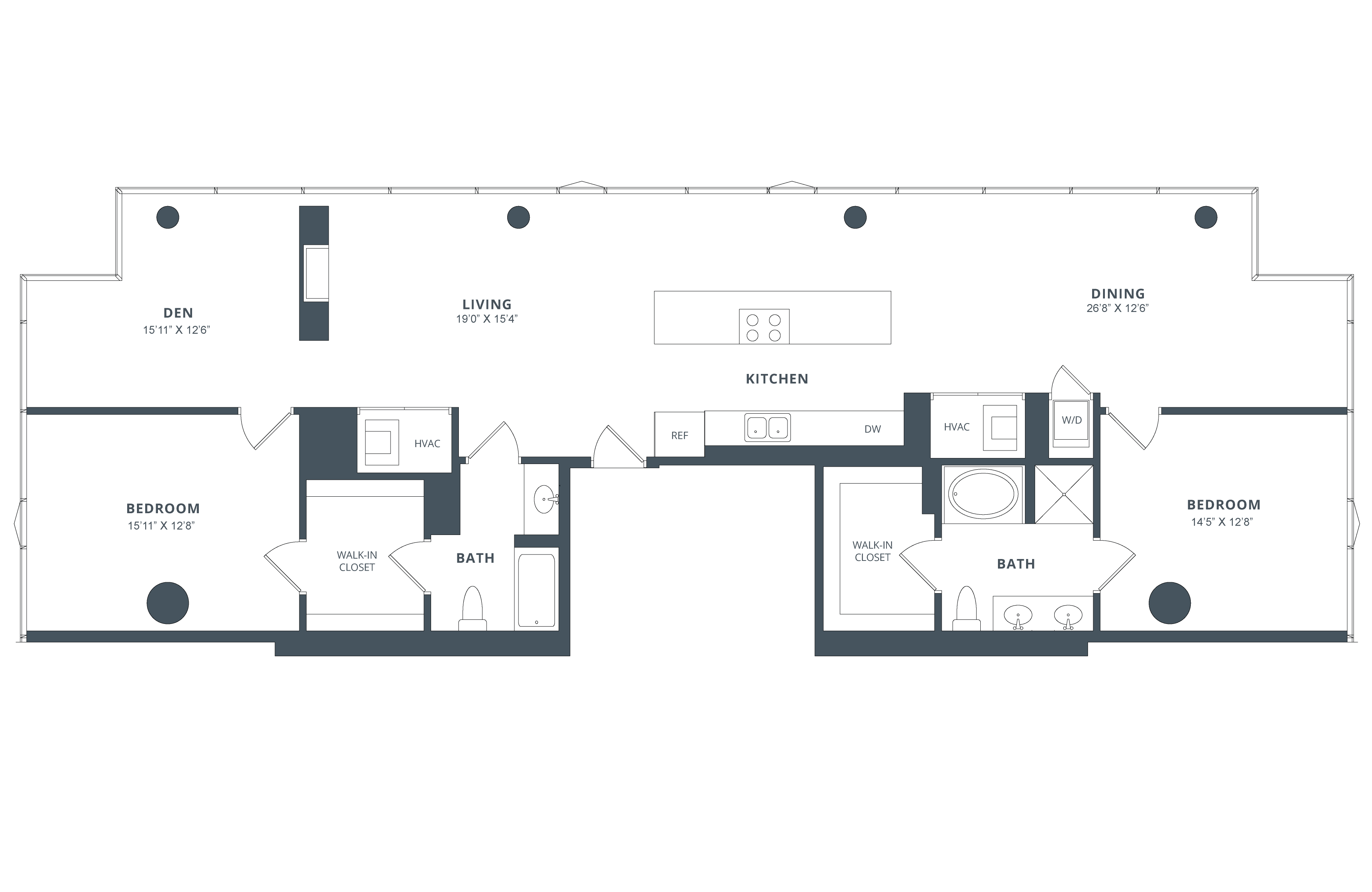 Apartment 2701 floorplan