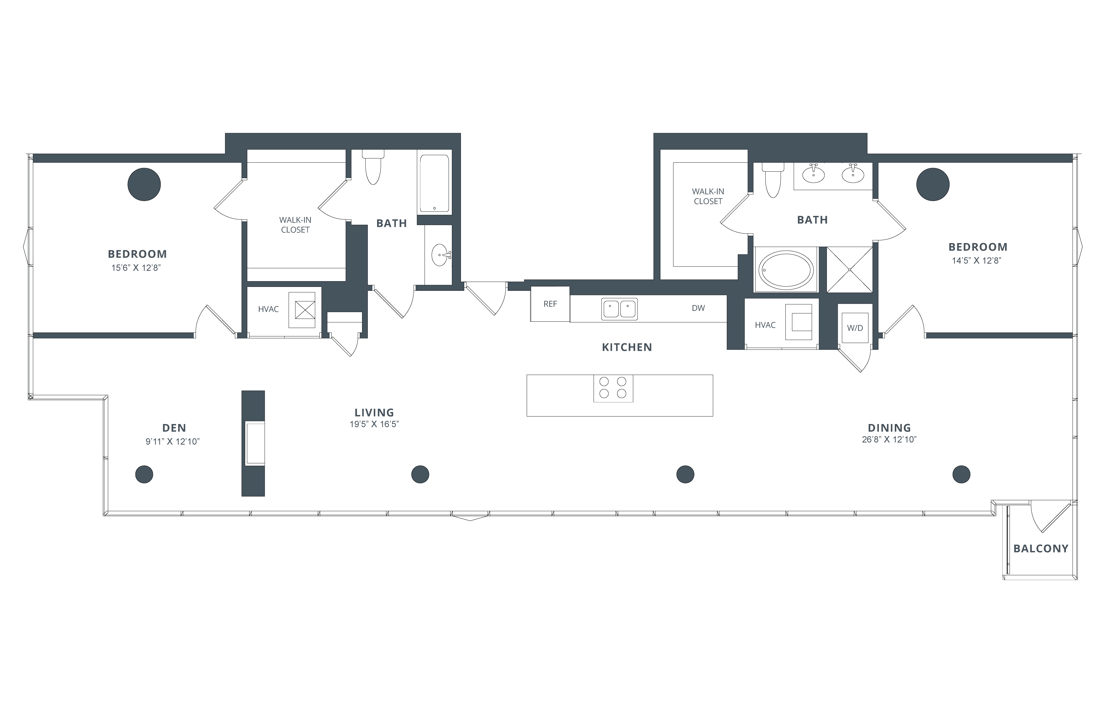 Apartment 2711 floorplan