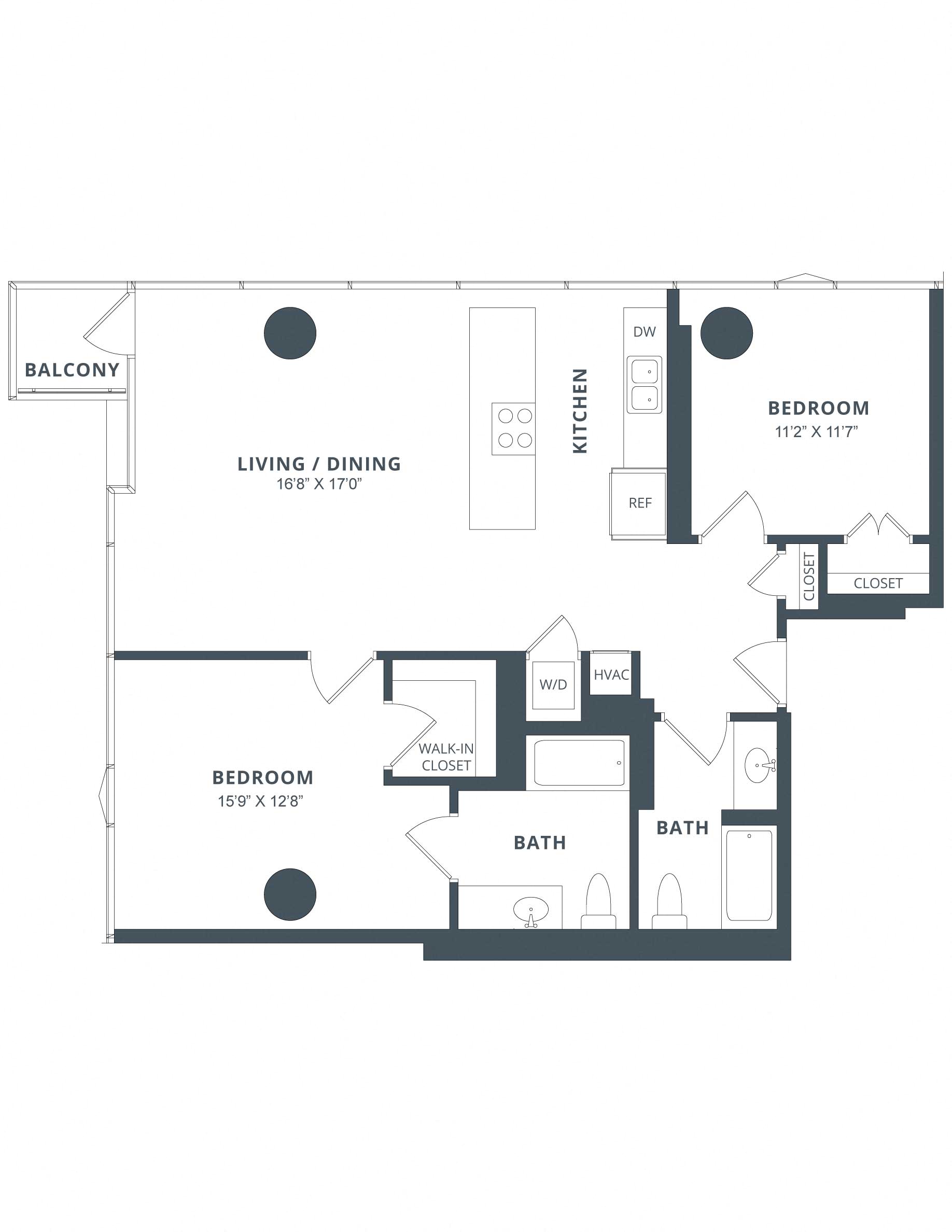 Apartment 1802 floorplan