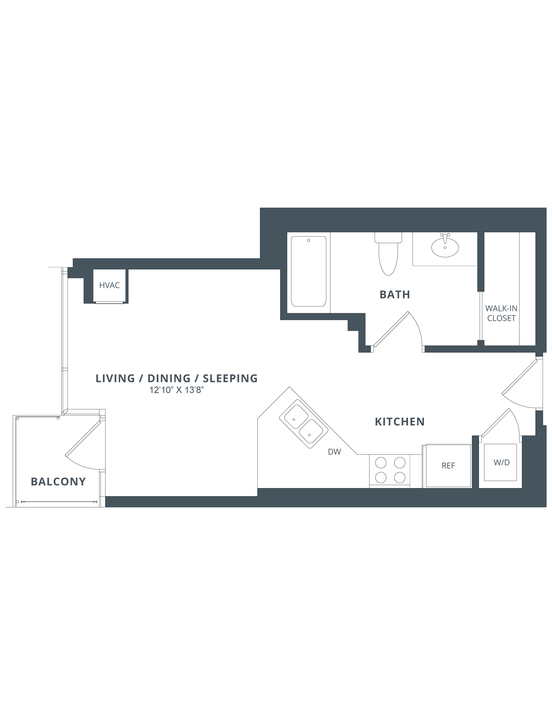Apartment 1308 floorplan
