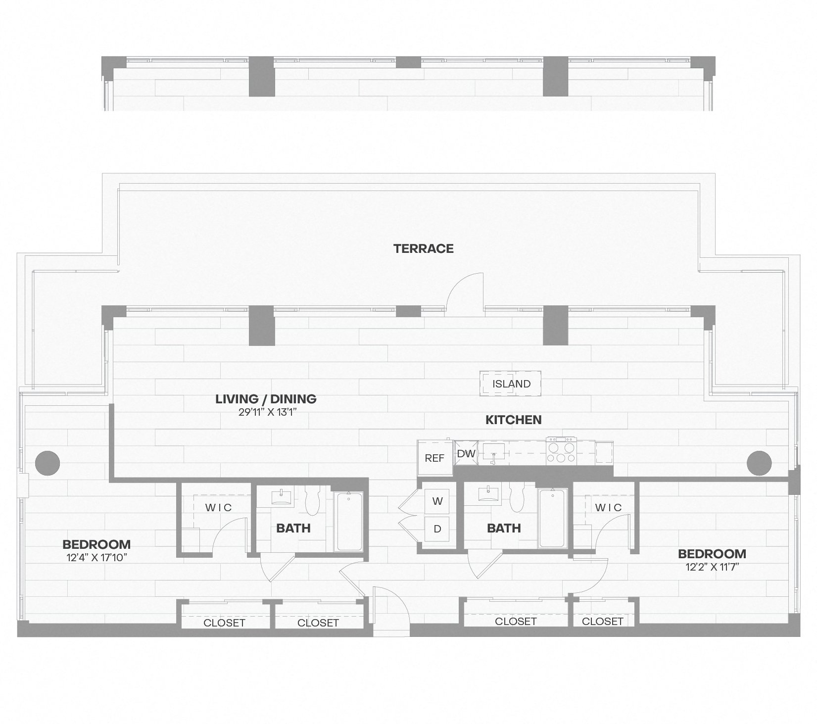 Apartment 2800 floorplan