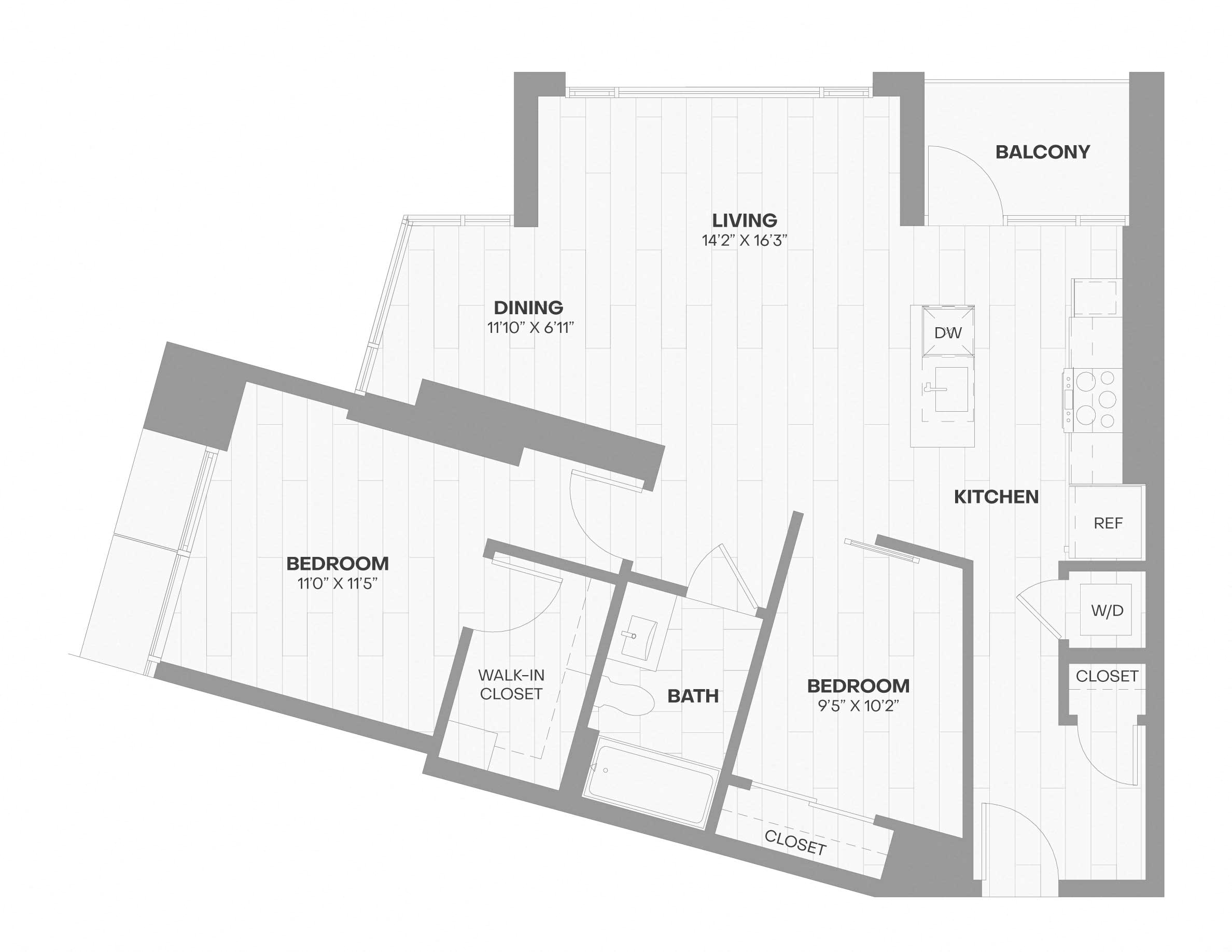 Apartment 0408 floorplan