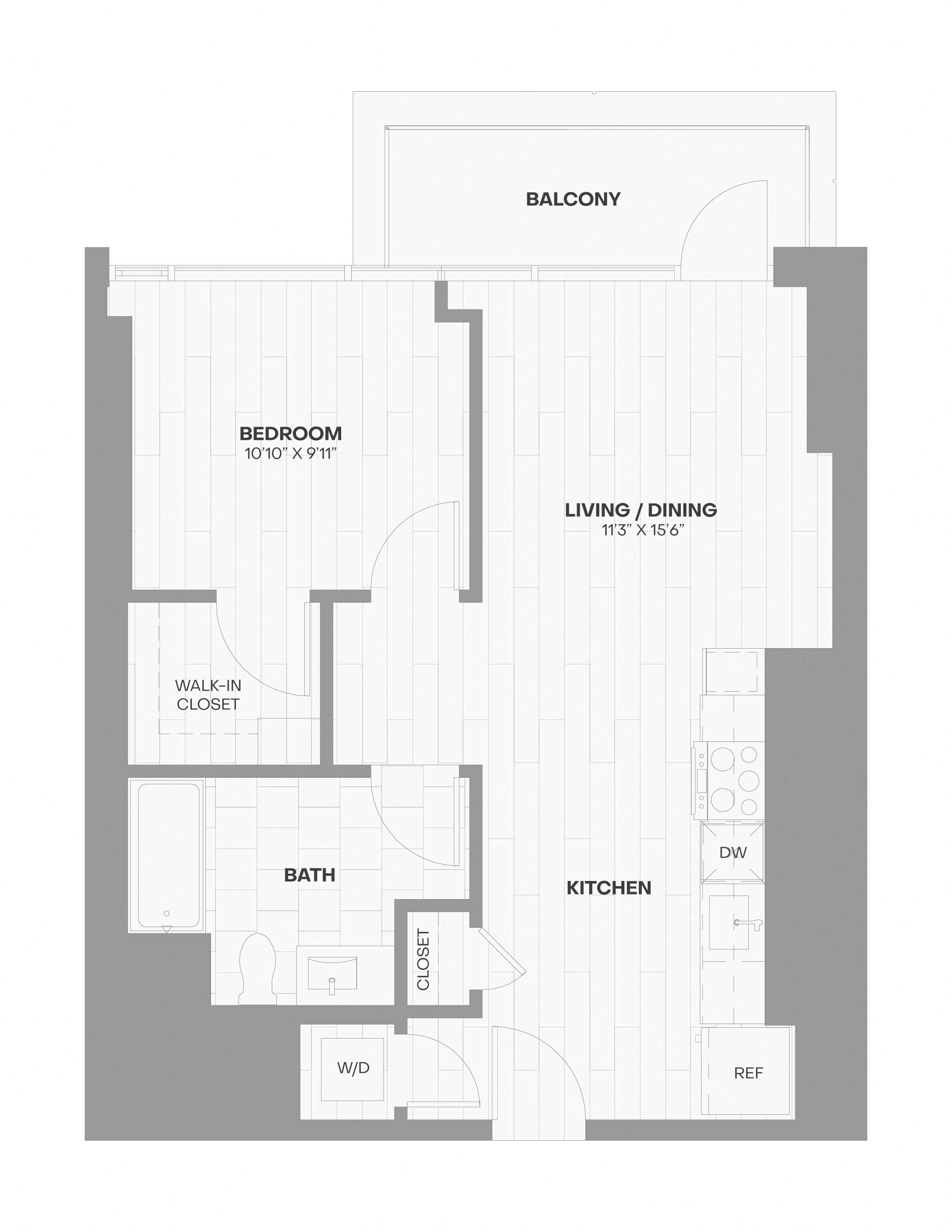 Apartment 1103 floorplan