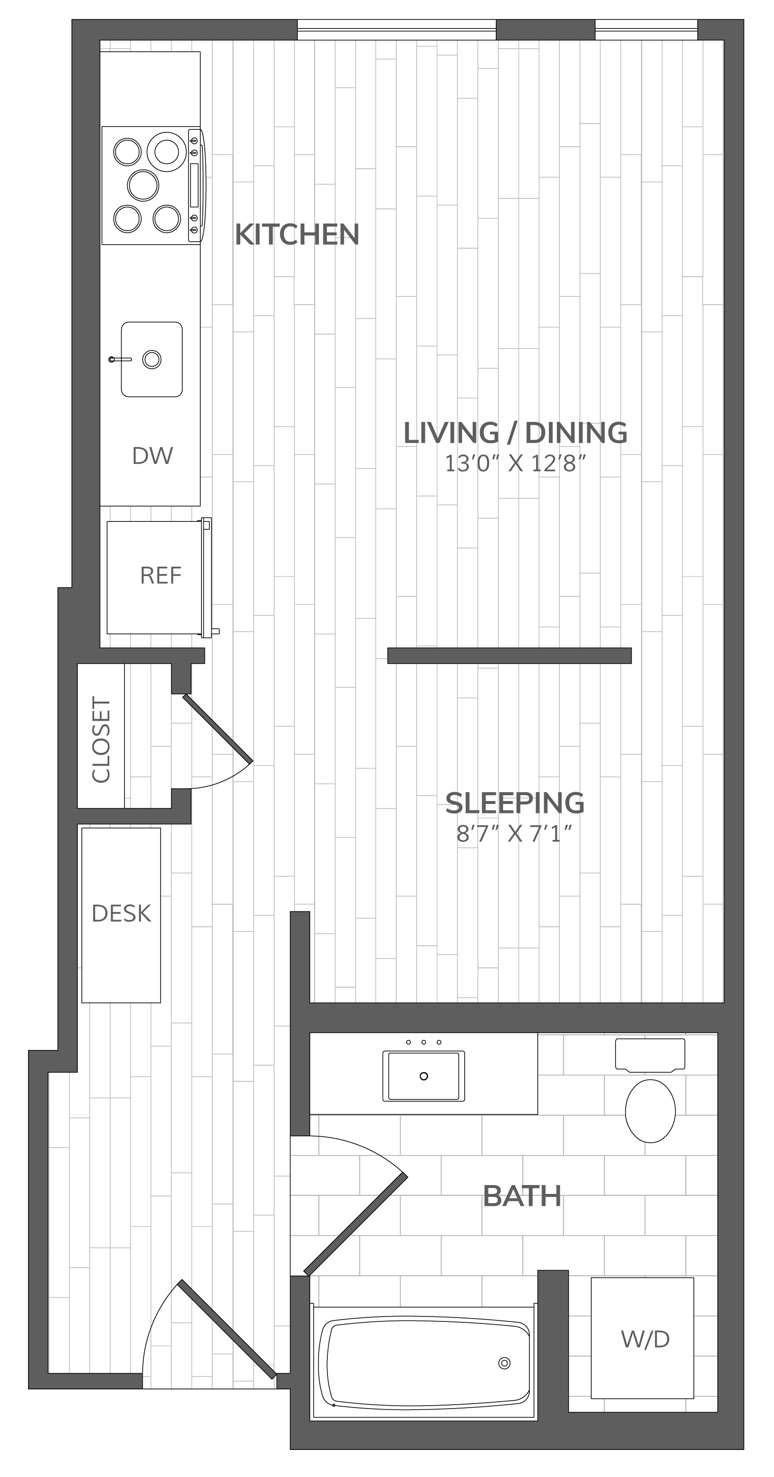 Floor Plan Image of Apartment Apt 305