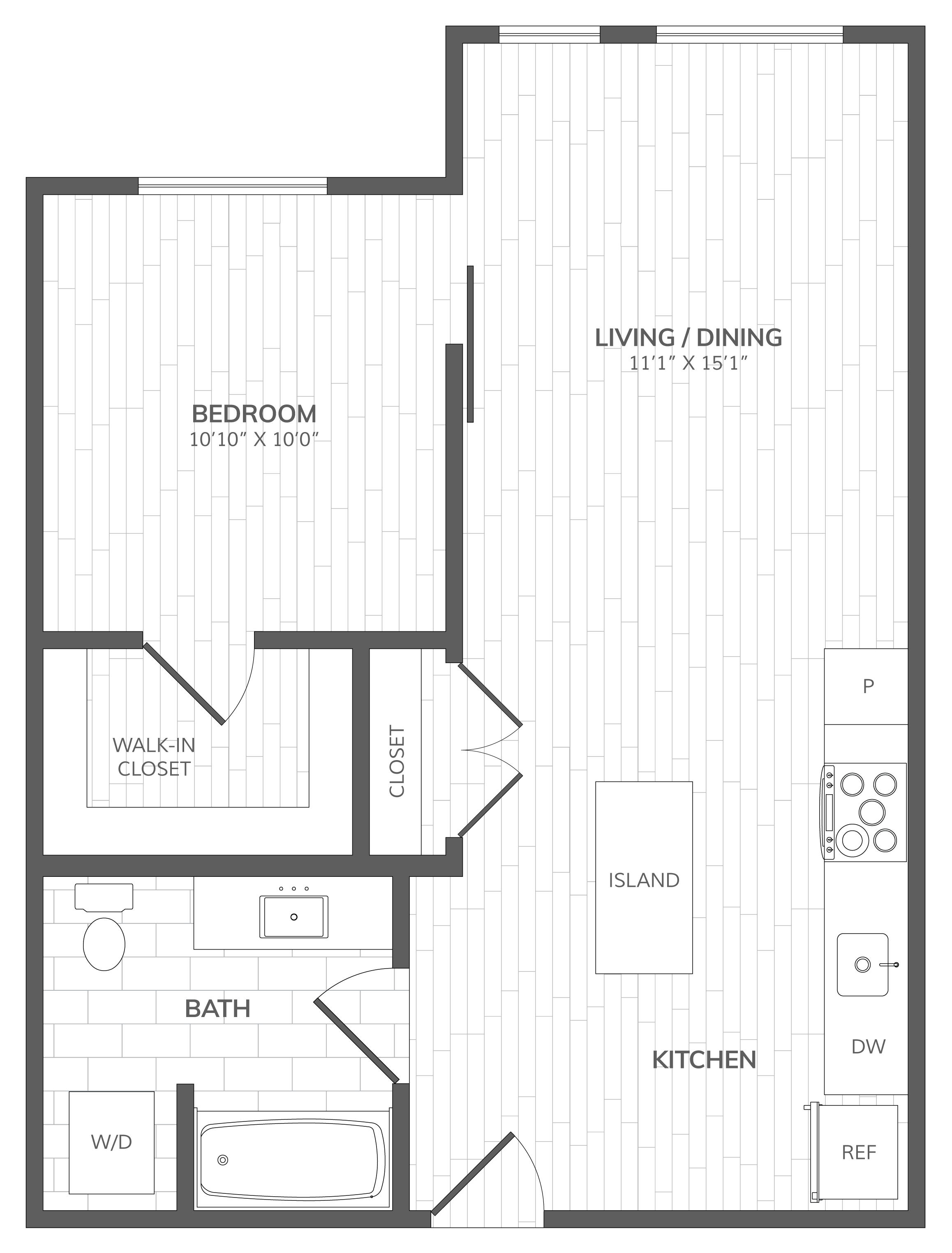 Floor Plan Image of Apartment Apt 624