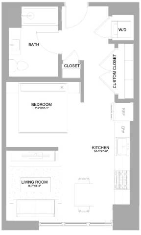 Floor Plan Image of Apartment Apt 356