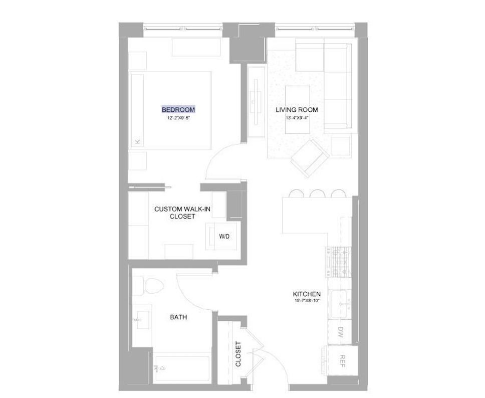 Floor Plan Image of Apartment Apt 321