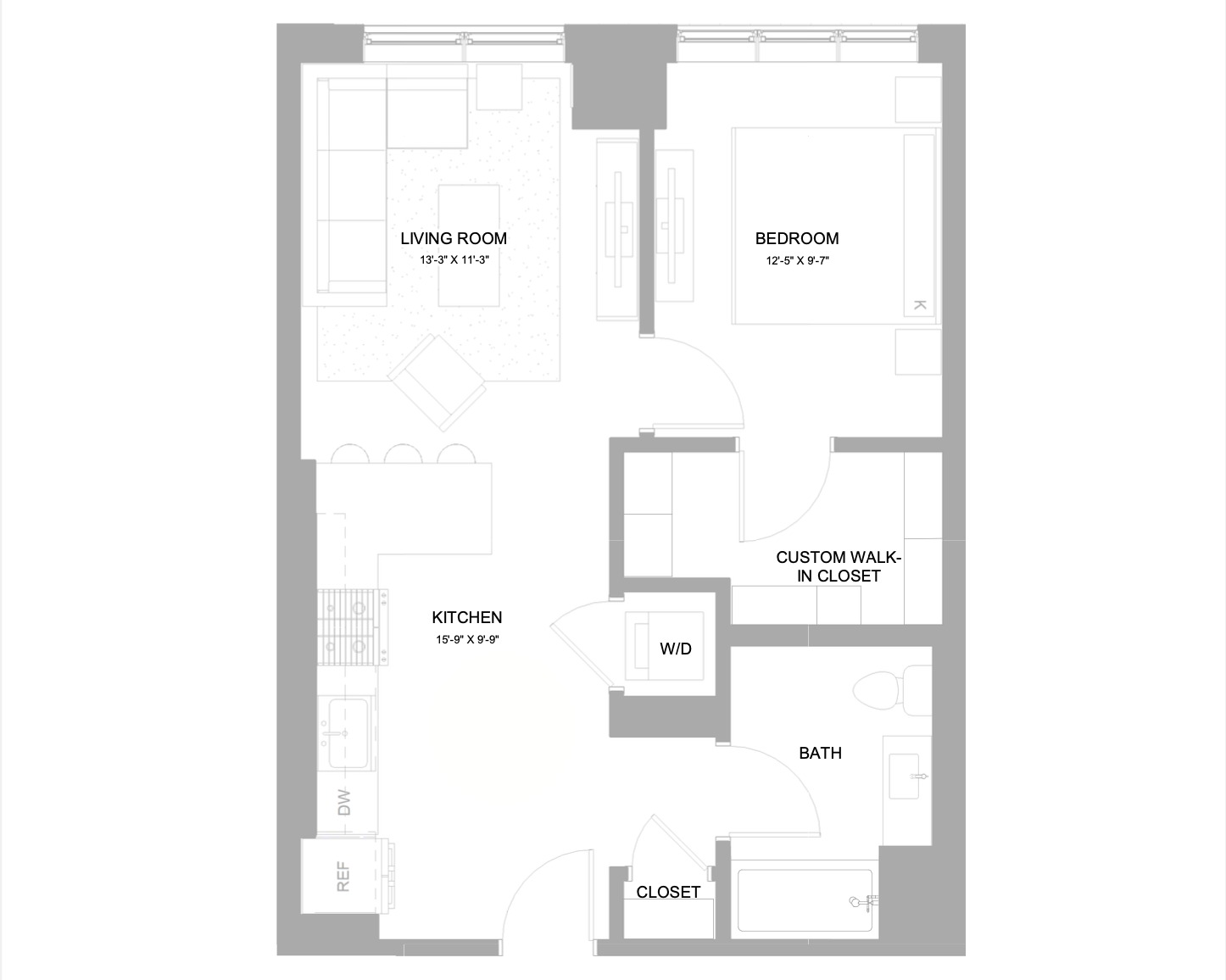 Floor Plan Image of Apartment Apt 224