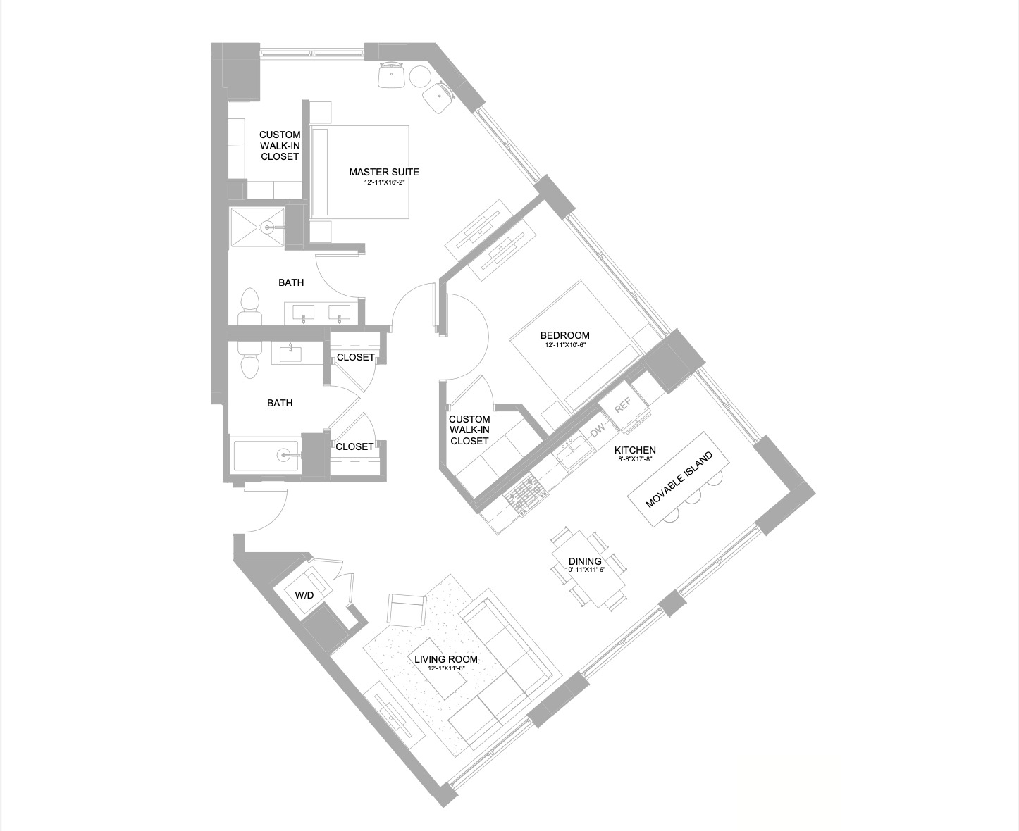 Floor Plan Image of Apartment Apt 569