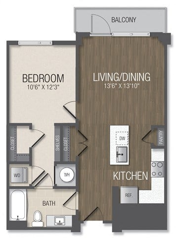 Floor Plan Image of Apartment Apt 515