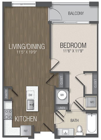Floor Plan Image of Apartment Apt 236