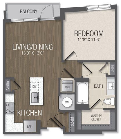 Floor Plan Image of Apartment Apt 203