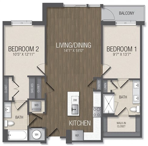 Floor Plan Image of Apartment Apt 149
