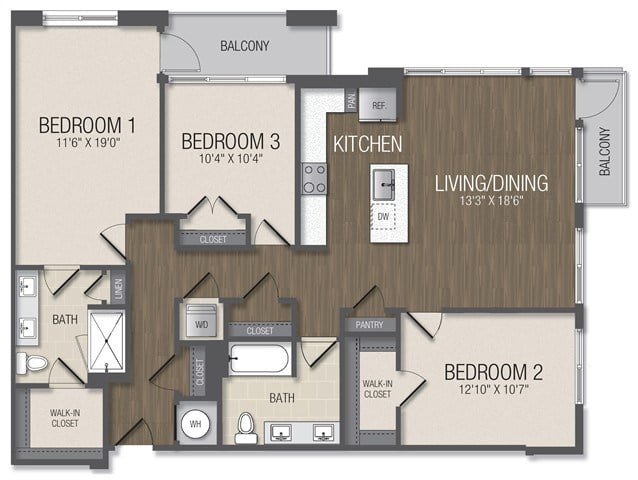 Floor Plan Image of Apartment Apt 528