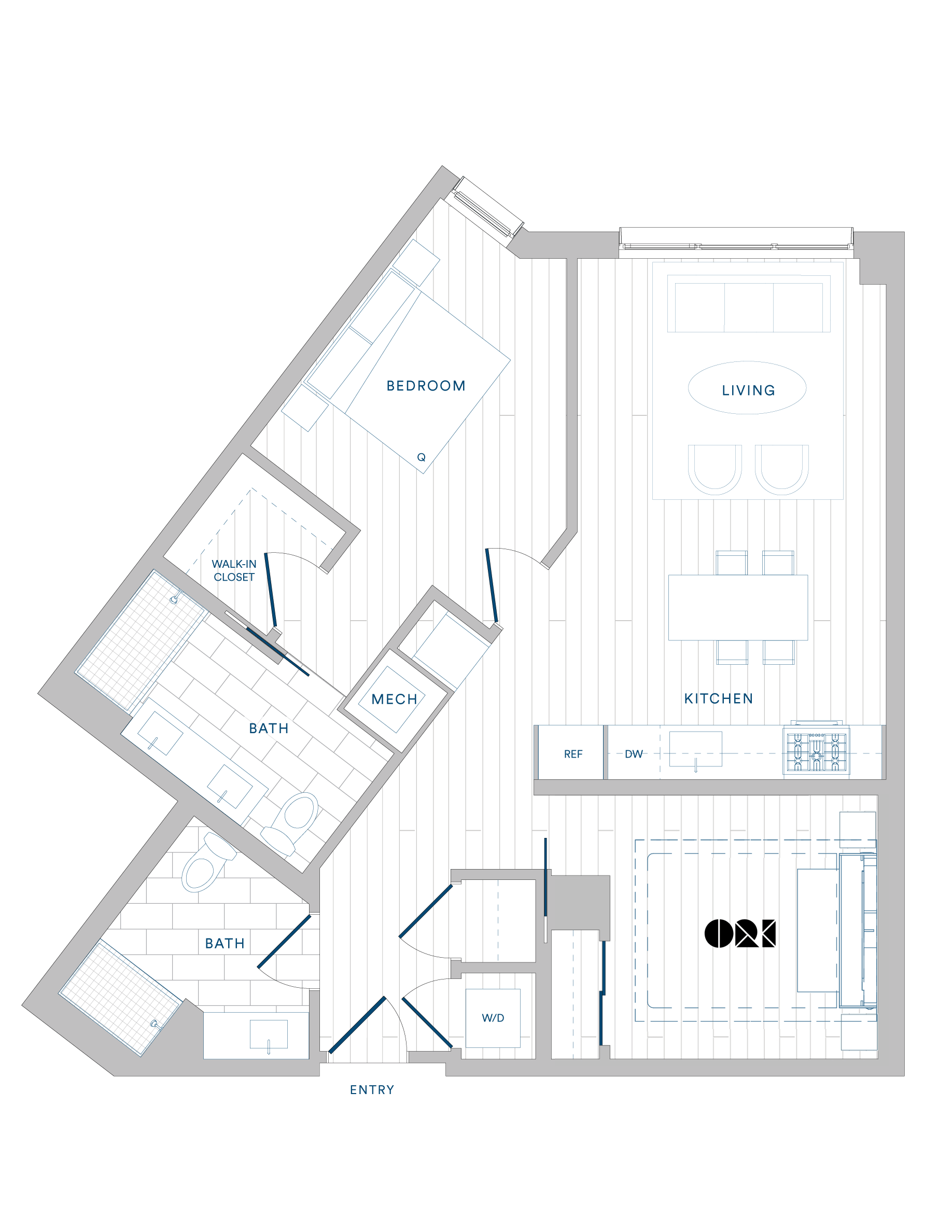 Floor Plans | Penthouse, 1-3 Bedroom Apartment DC | Margarite