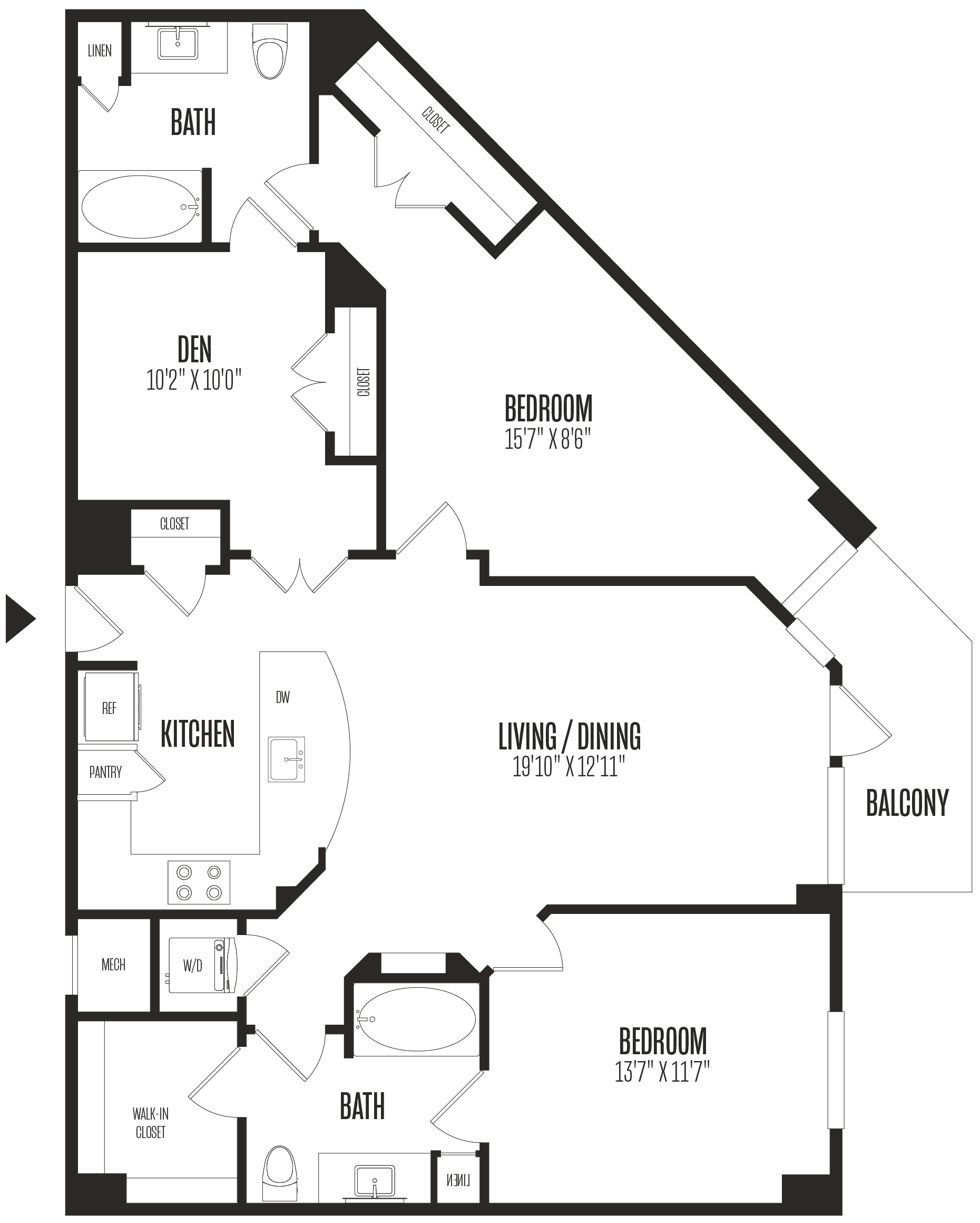 Floor Plan Image of Apartment Apt 0825