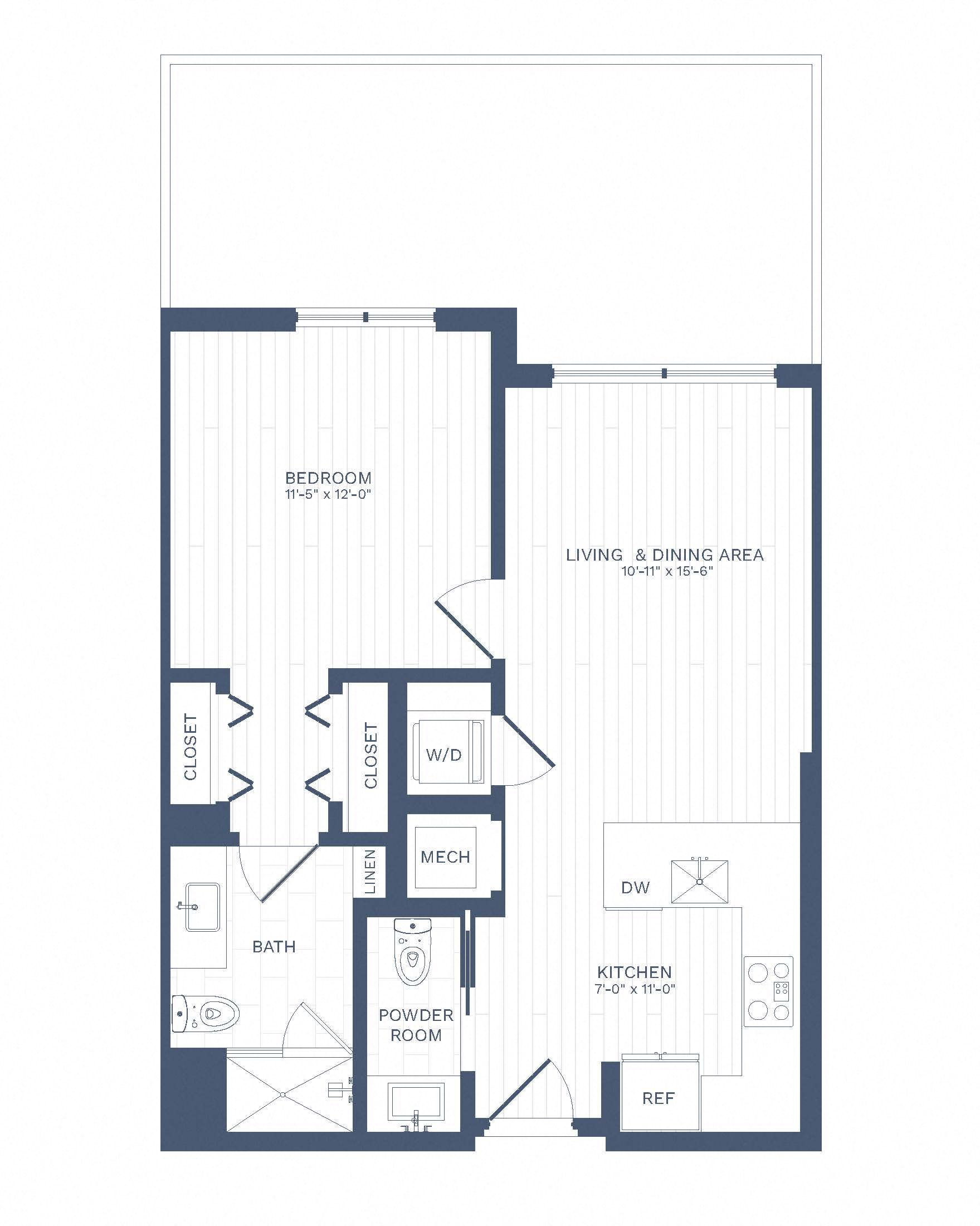 Apartment 0419 floorplan