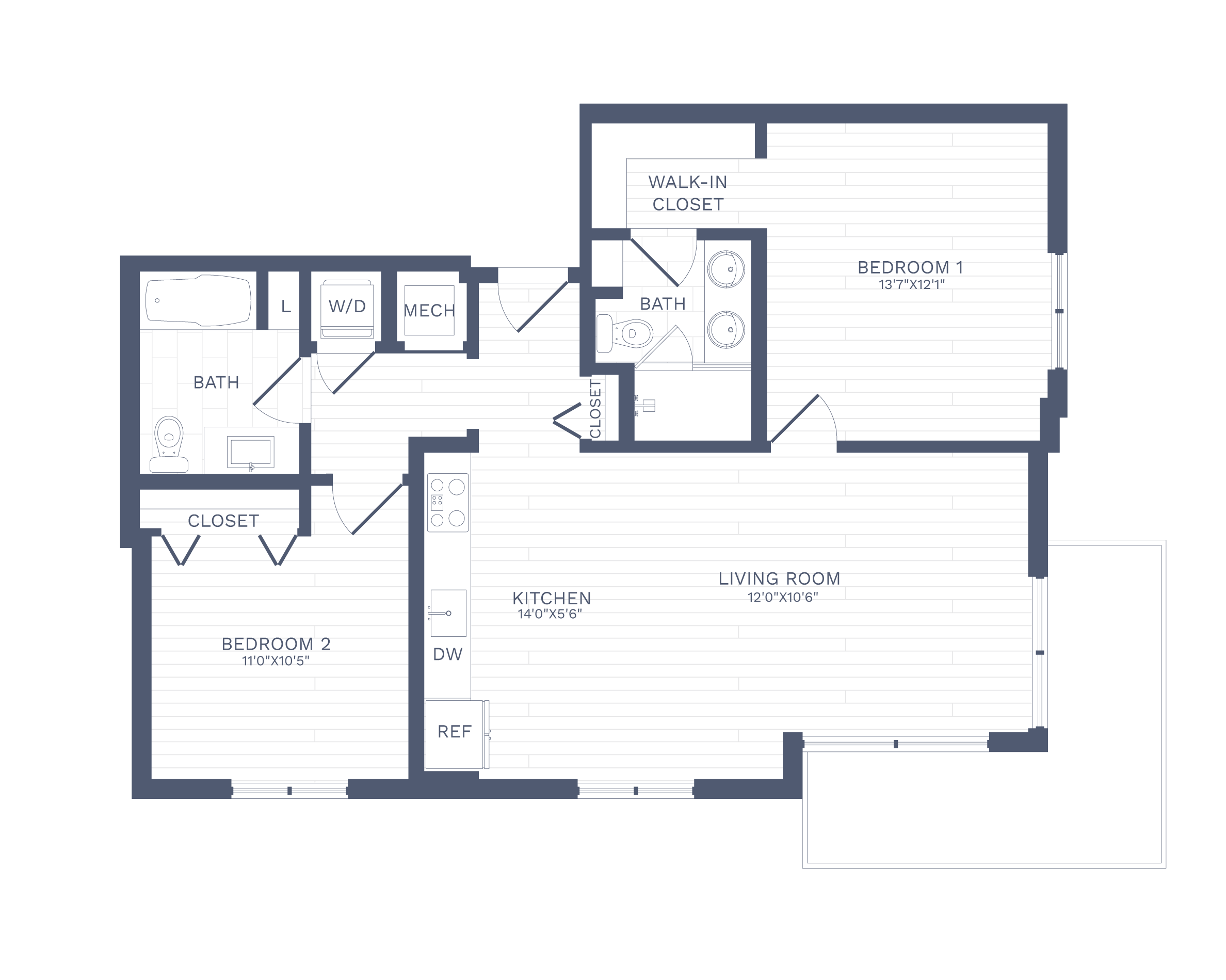 Apartment 0010 floorplan