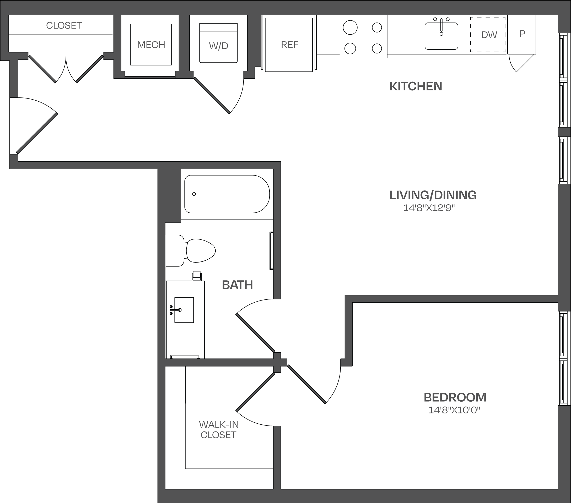 1 Bed/1 Bath-A05