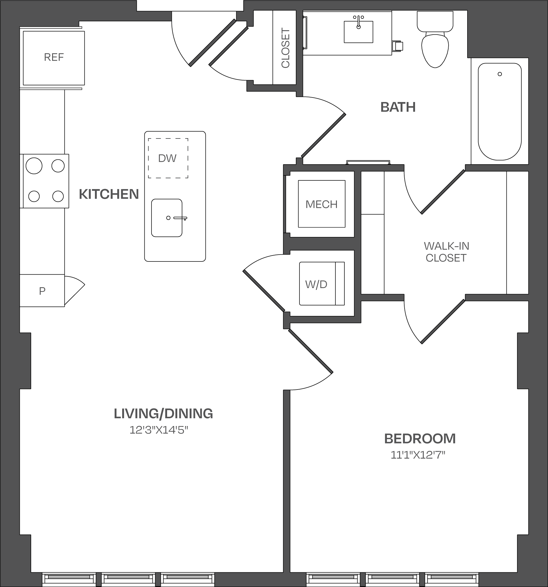 1 Bed/1 Bath-A09
