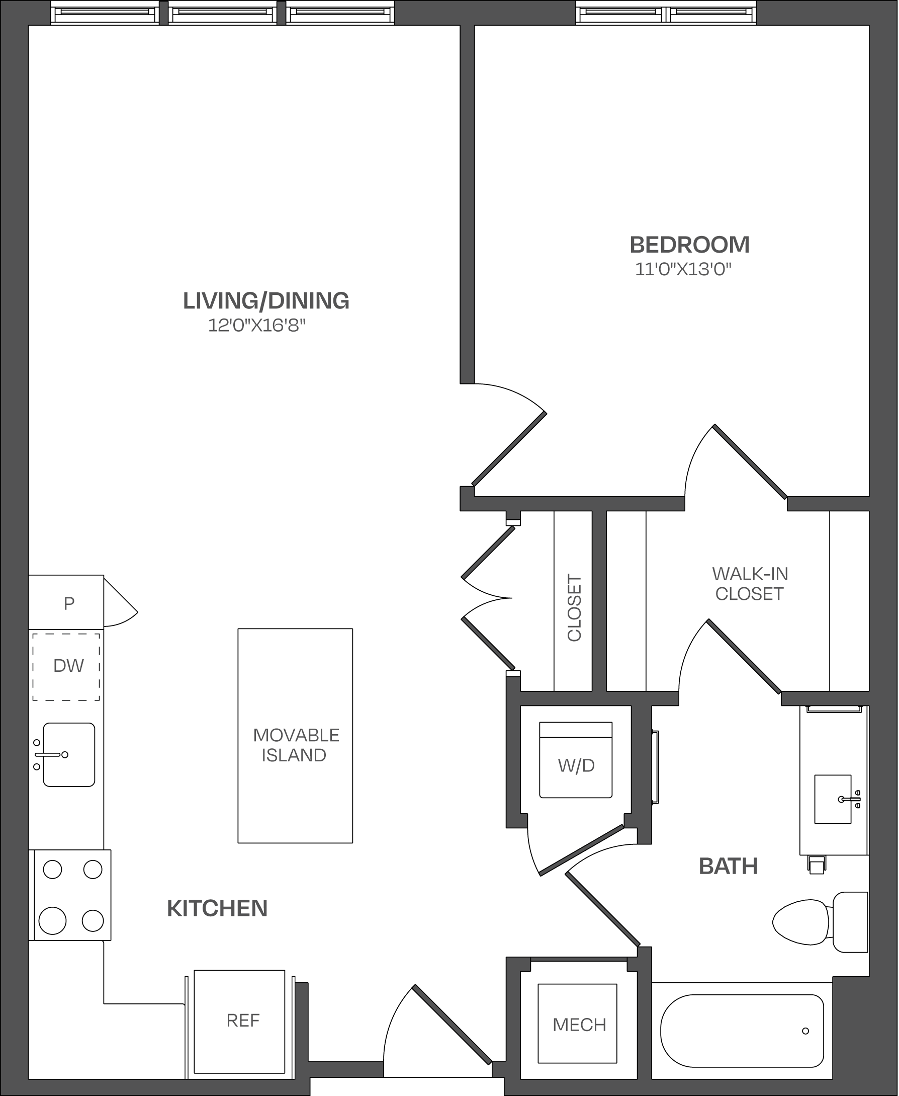 1 Bed/1 Bath-A17