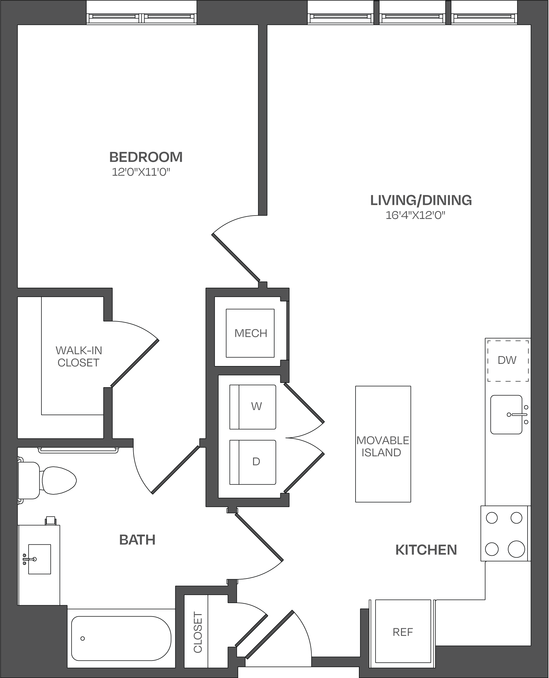 1 Bed/1 Bath-A18