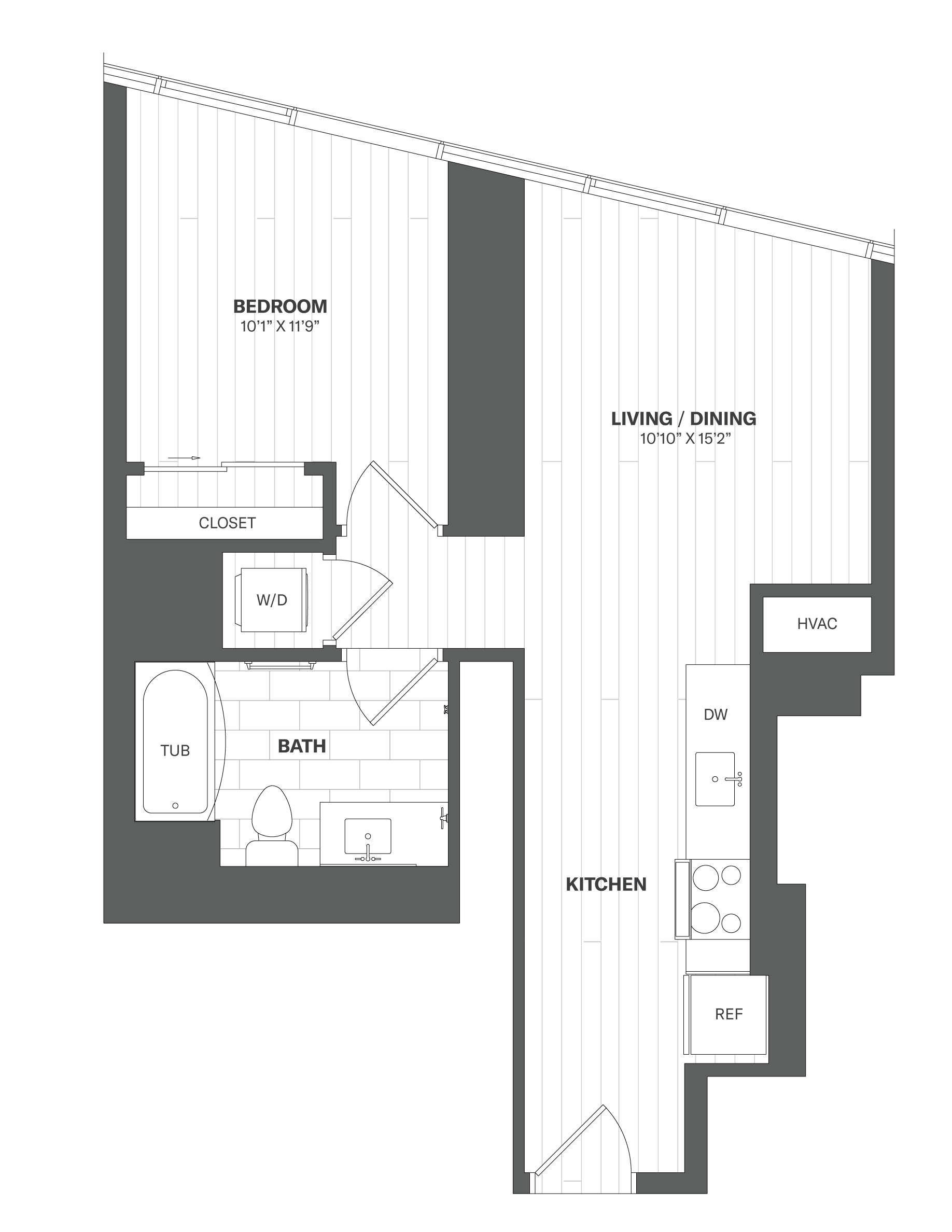 Apartment 1504 floorplan