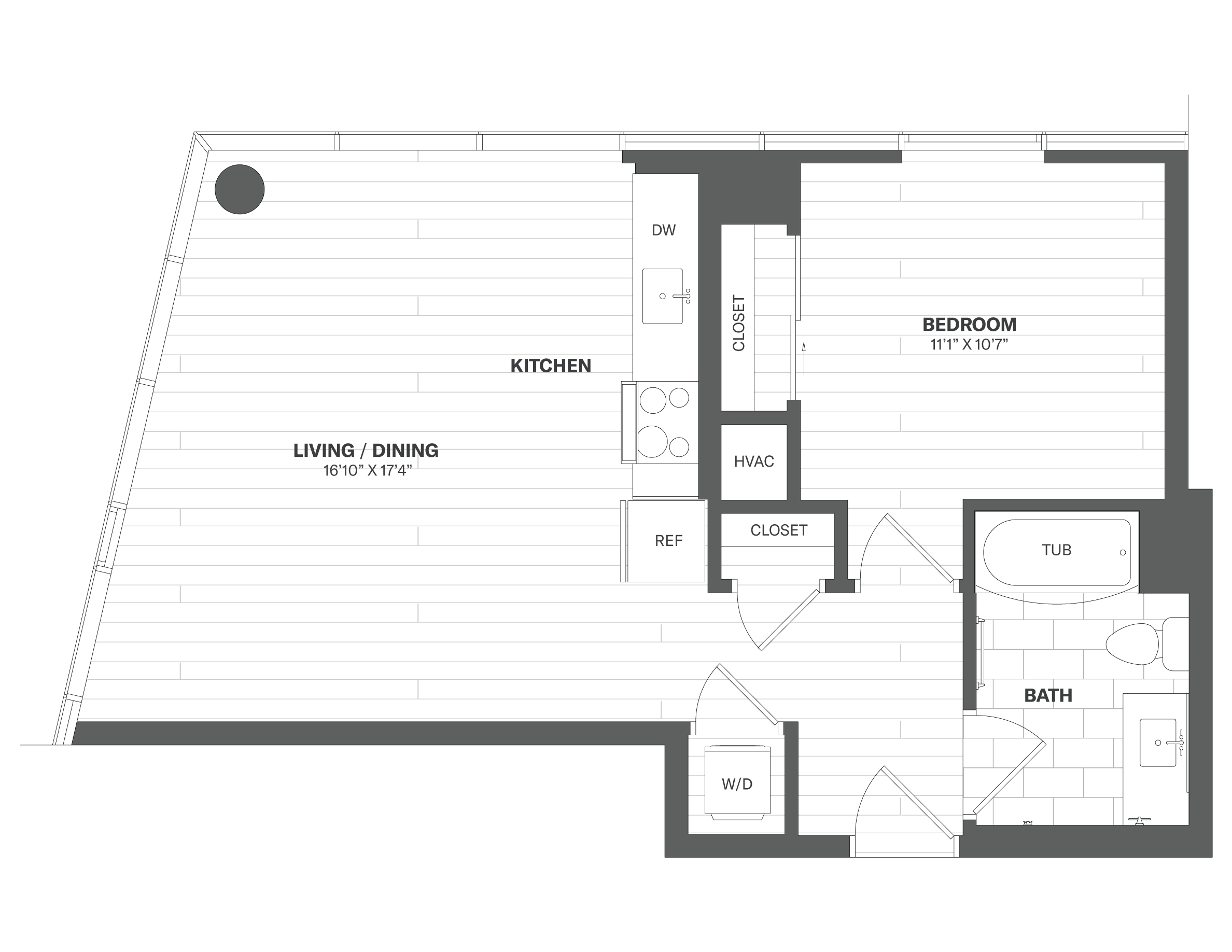 Apartment 1510 floorplan