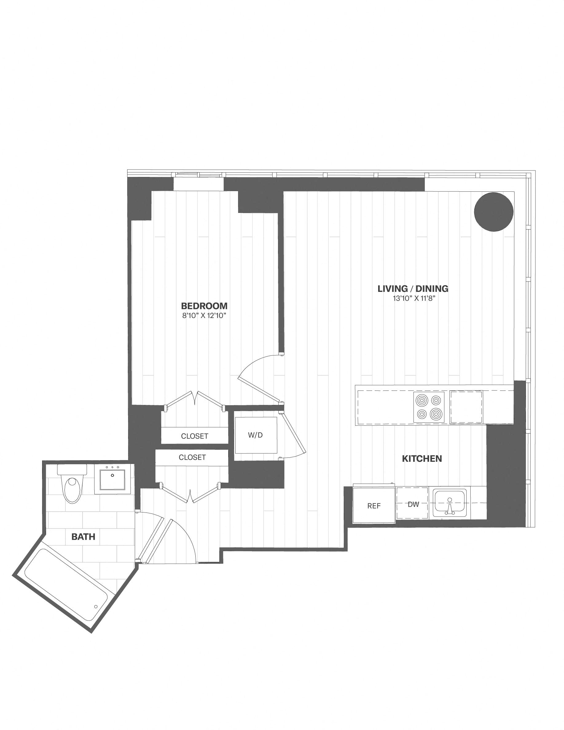Apartment 1604 floorplan