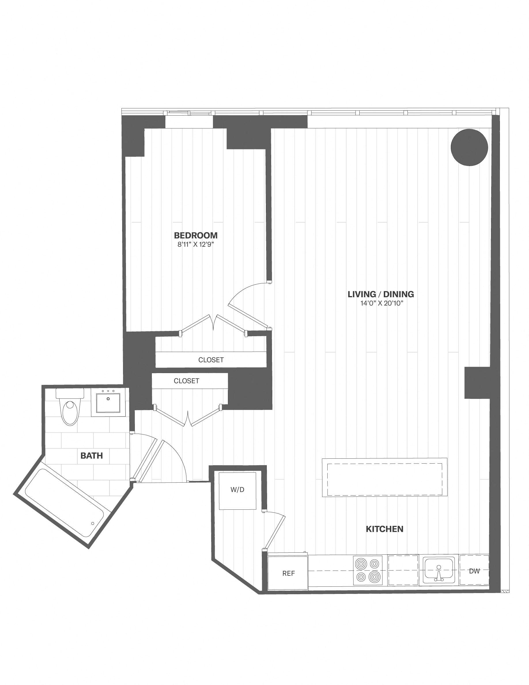 Apartment 0204 floorplan