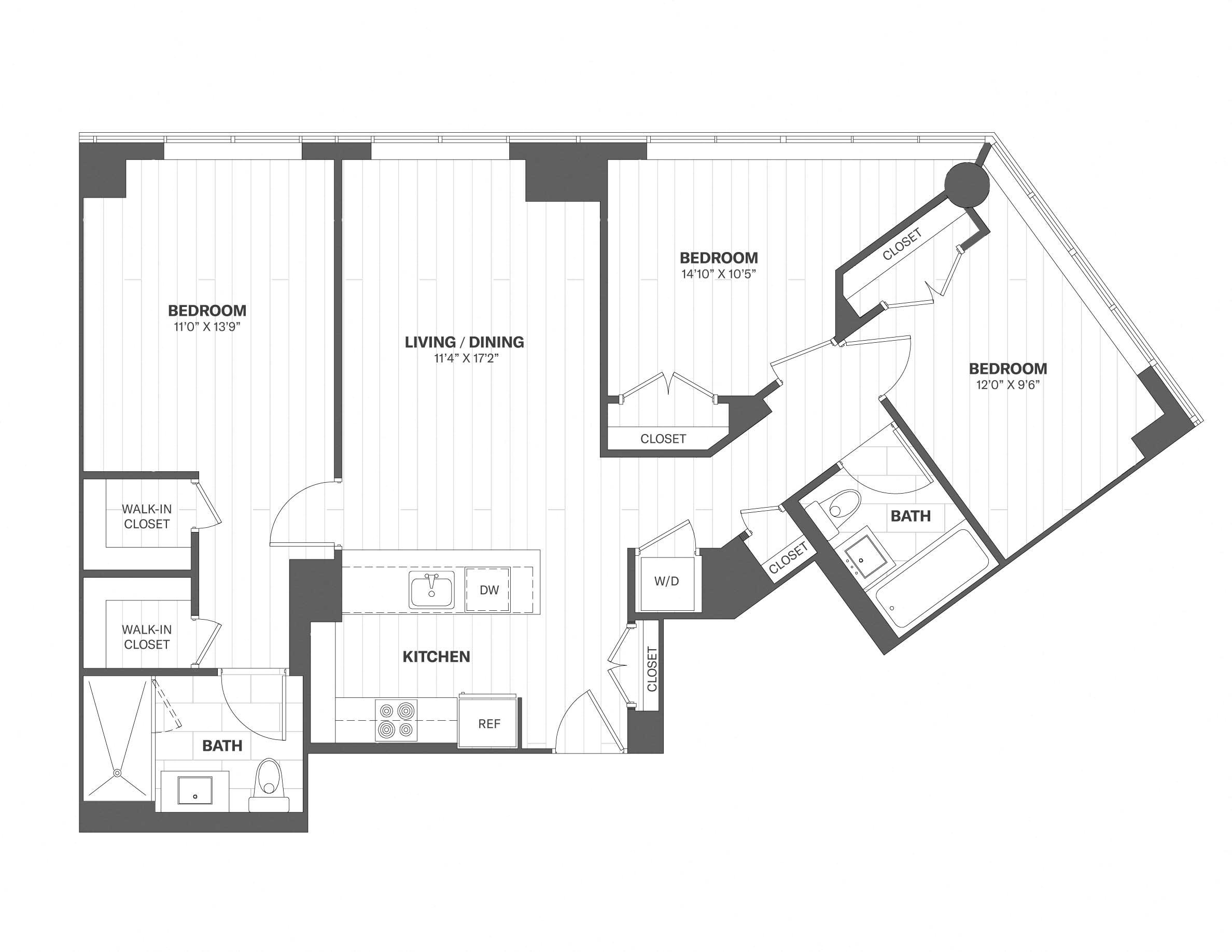 Apartment 2110 floorplan