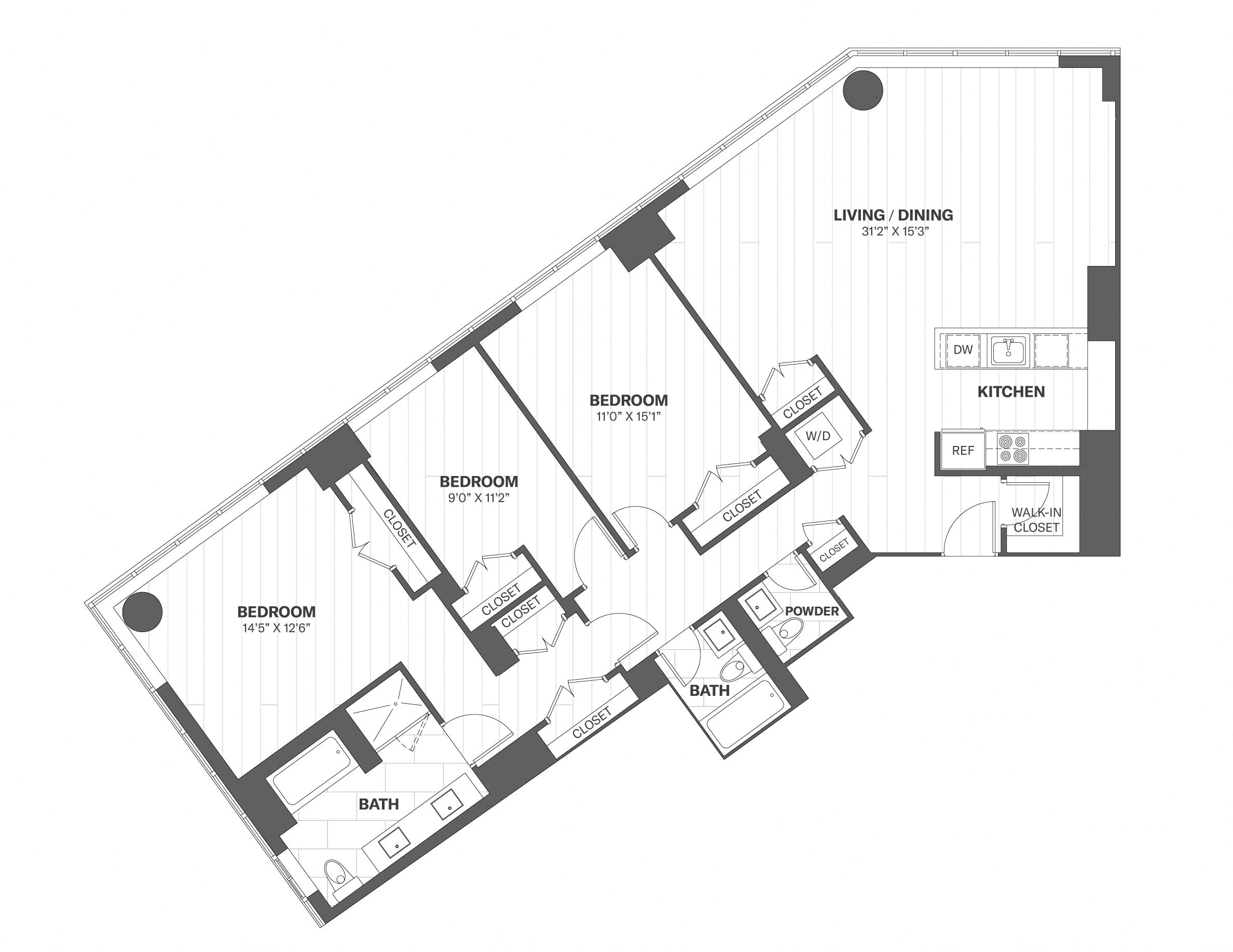 Apartment 2208 floorplan