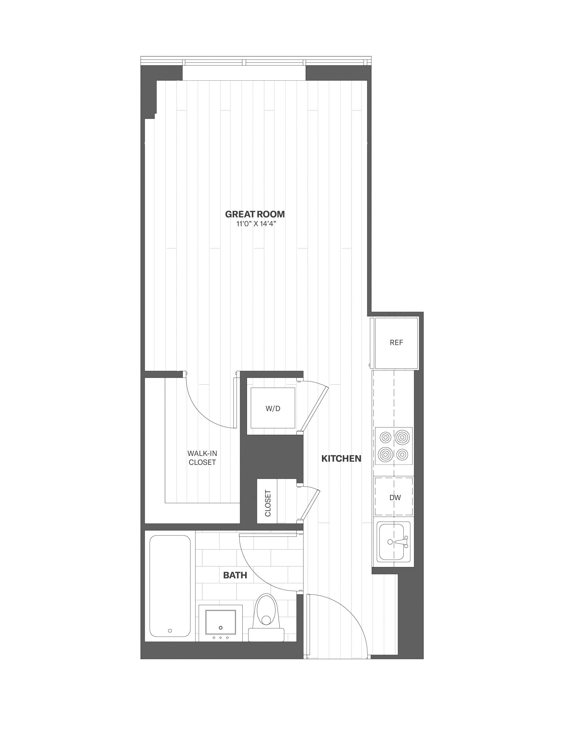 Apartment 1414 floorplan