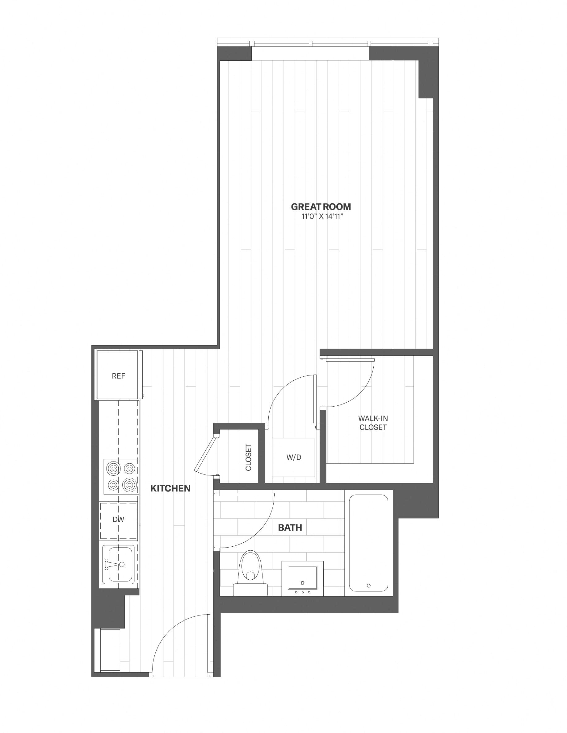 Apartment 1406 floorplan